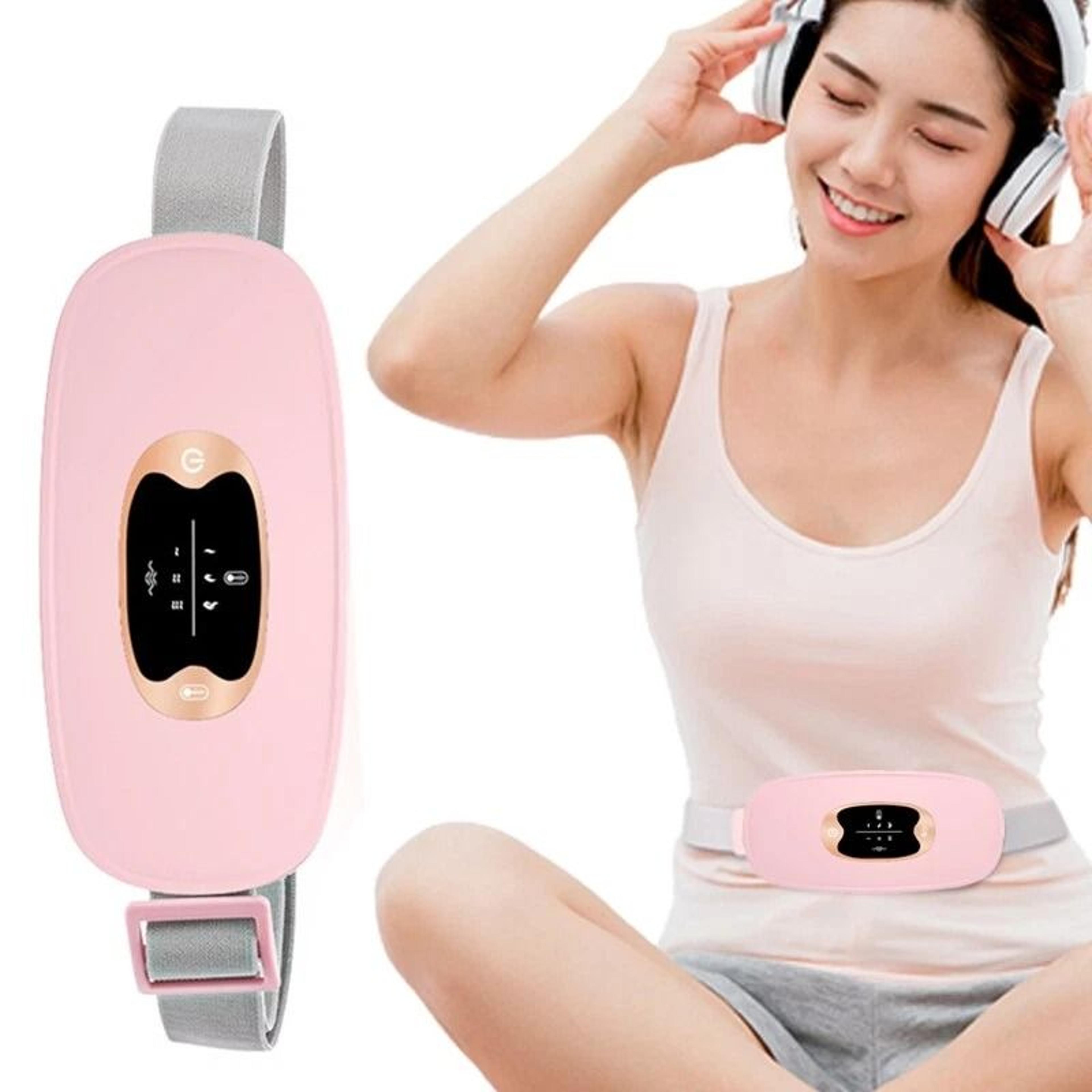 Electric Heating Menstrual Vibration Pad For Pain Relief  Cramps Portable Belt For Women 6