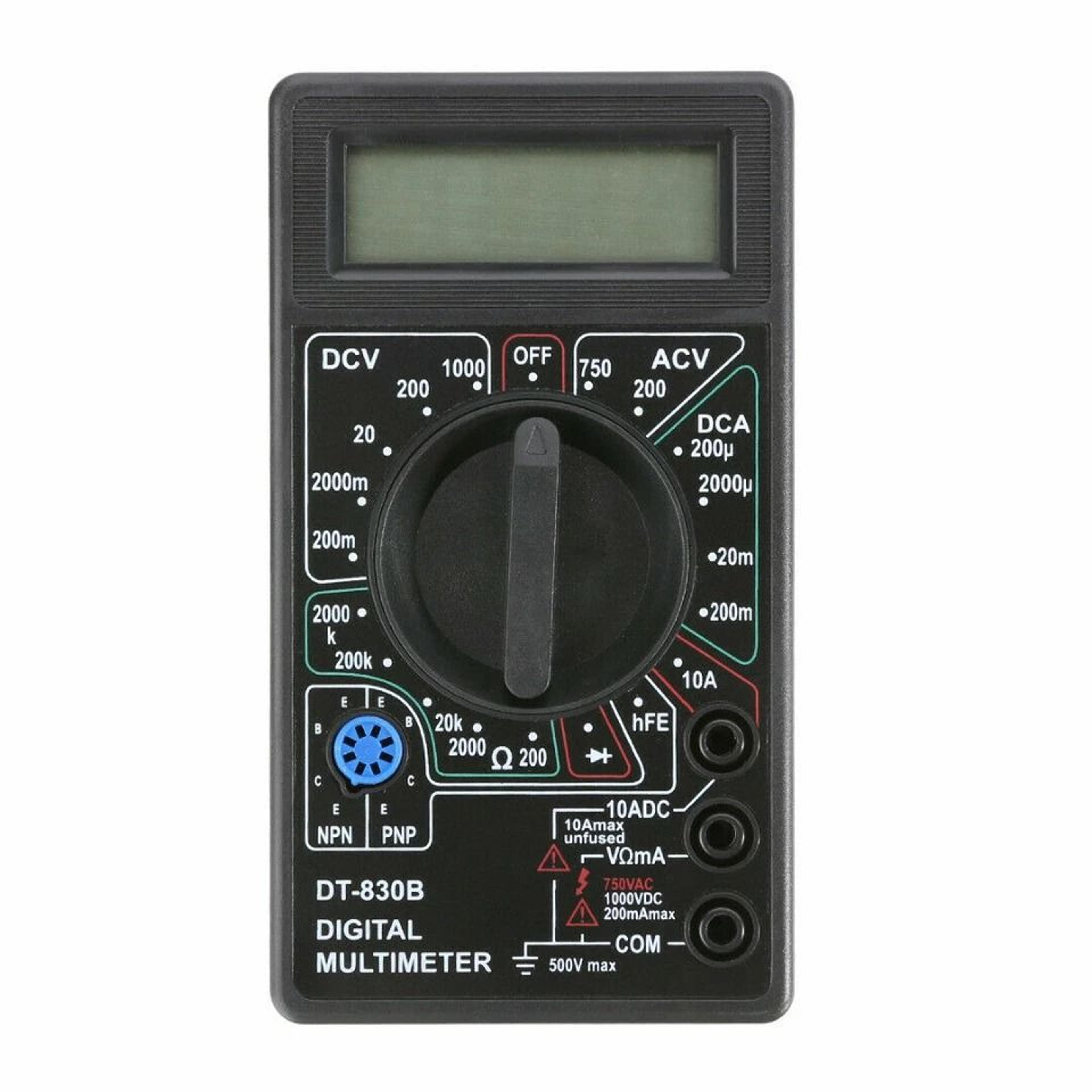 Digital Multimeter For ACDC Voltage Current And Resistance Tester Ohm Meter With Diode Check 1