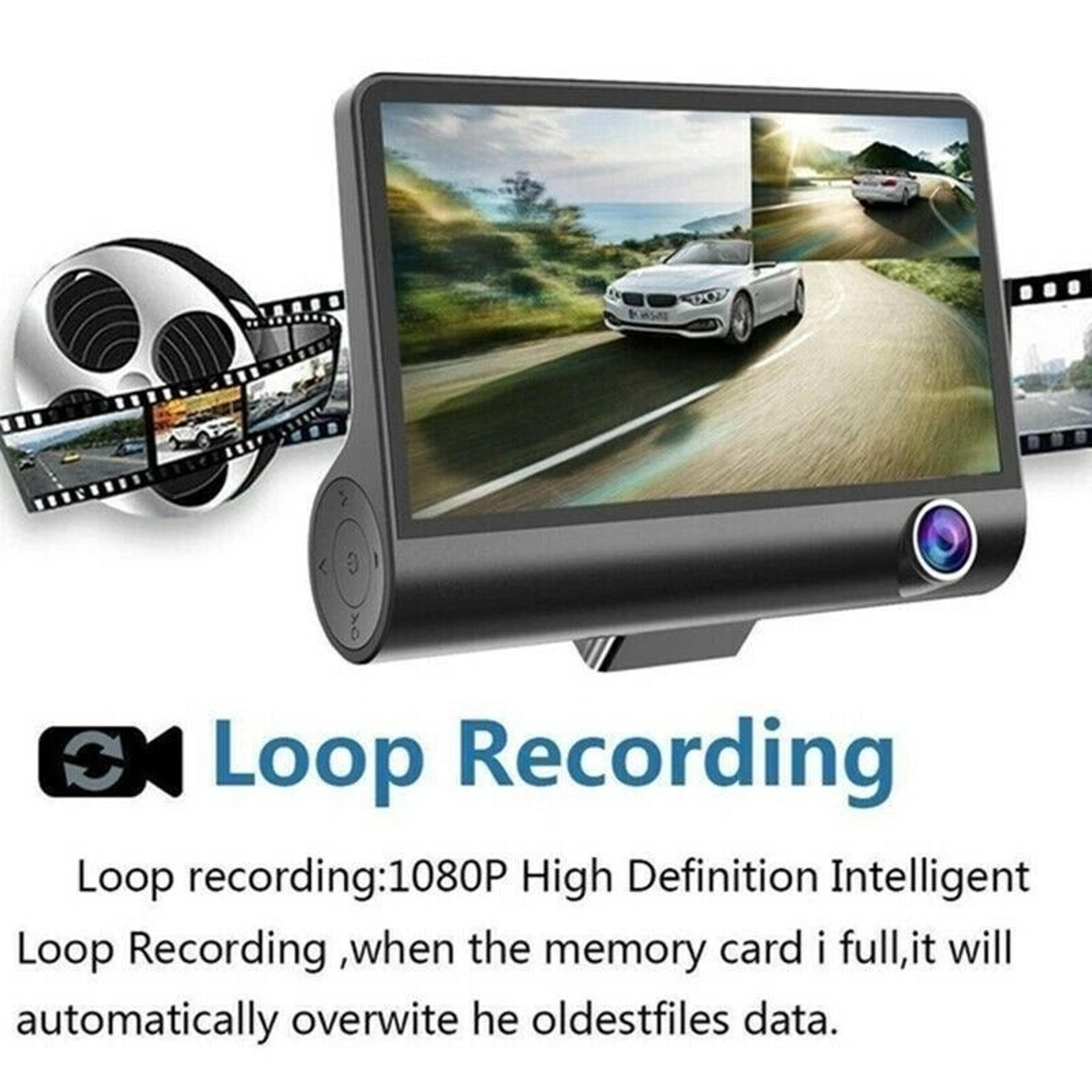Dual Lens HD Car DVR Dash Cam With GSensor And Rearview Video Recorder 8