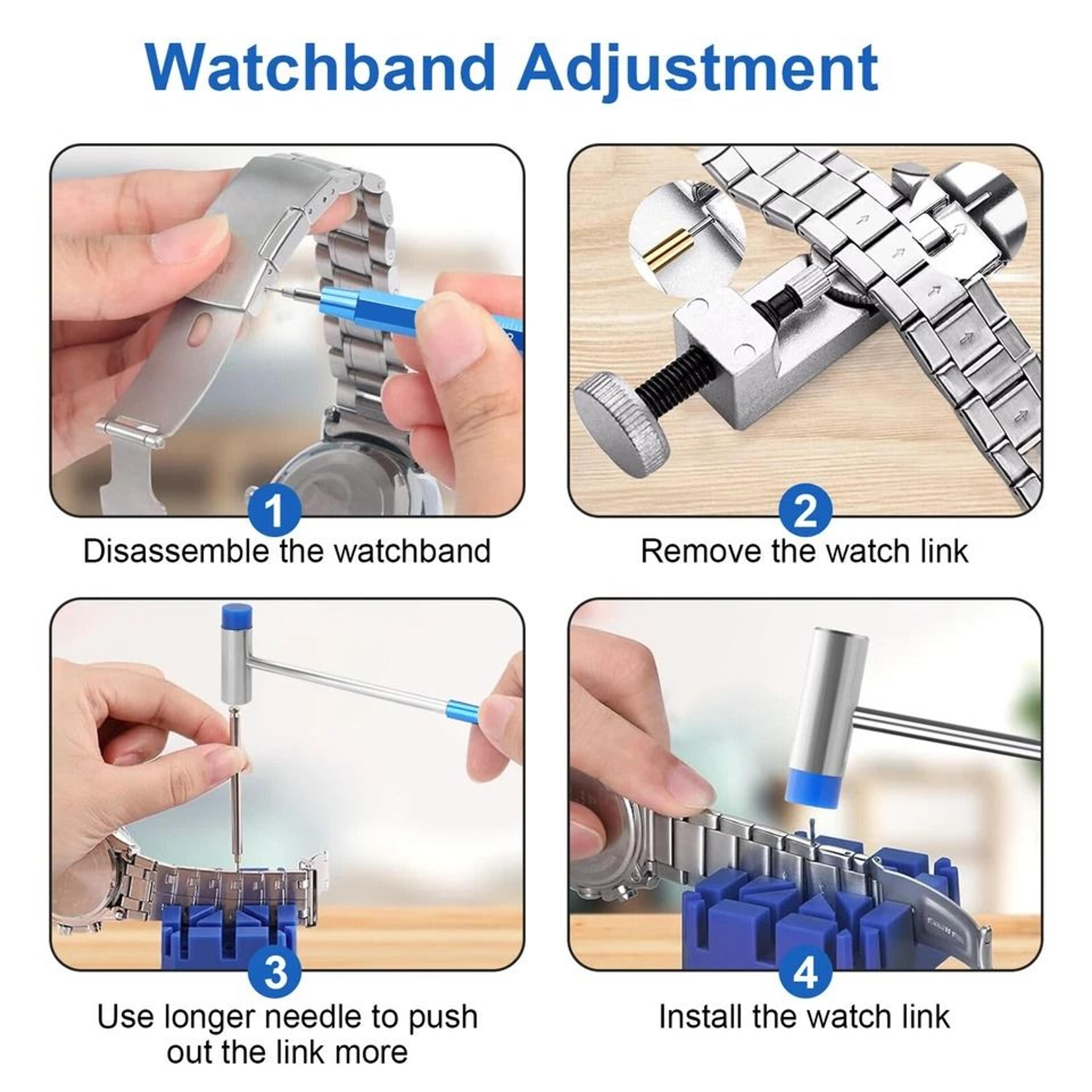 Watch Band Repair Kit  Spring Bar Tool Set For Watch Resizing And Strap Removal 3
