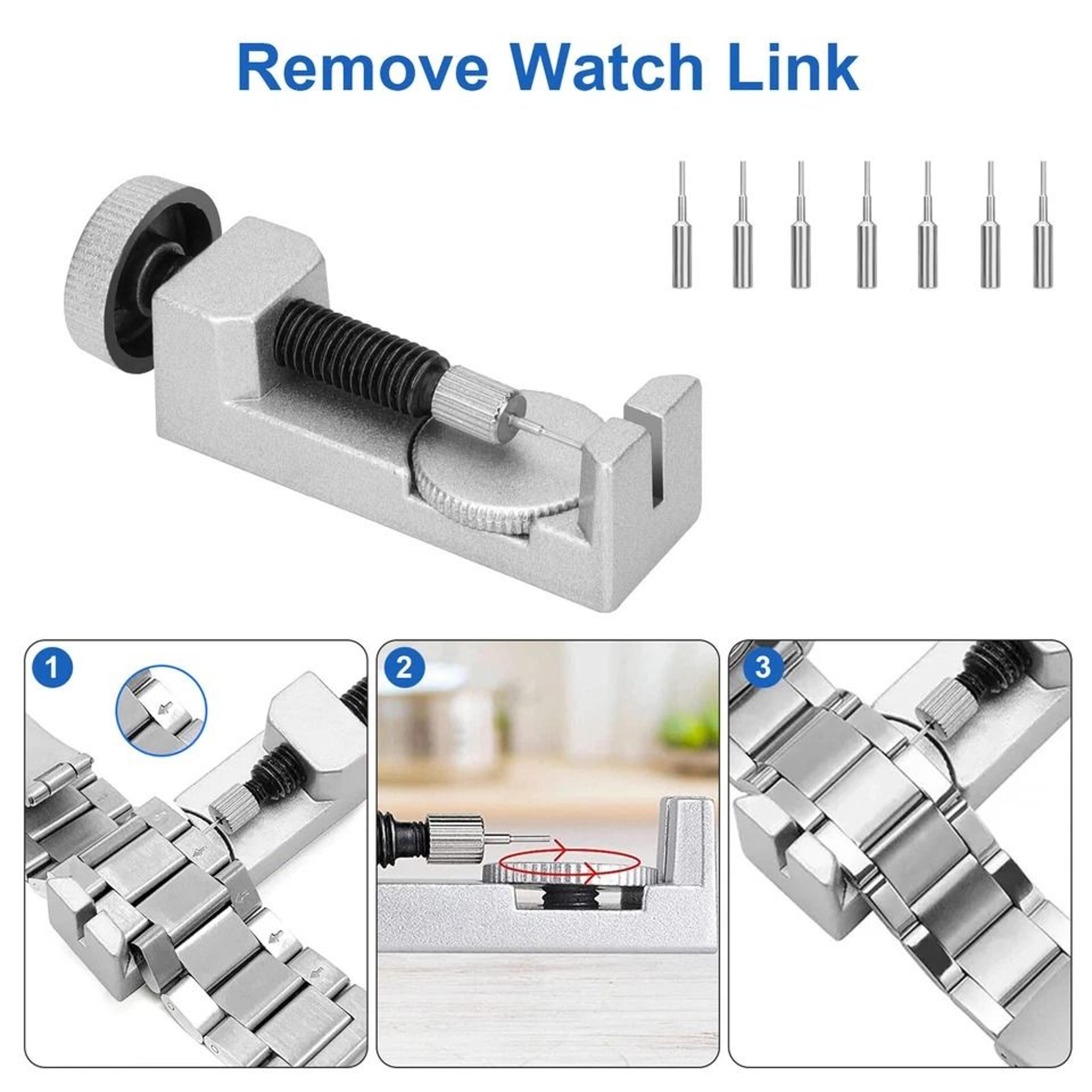 Watch Band Repair Kit  Spring Bar Tool Set For Watch Resizing And Strap Removal 4