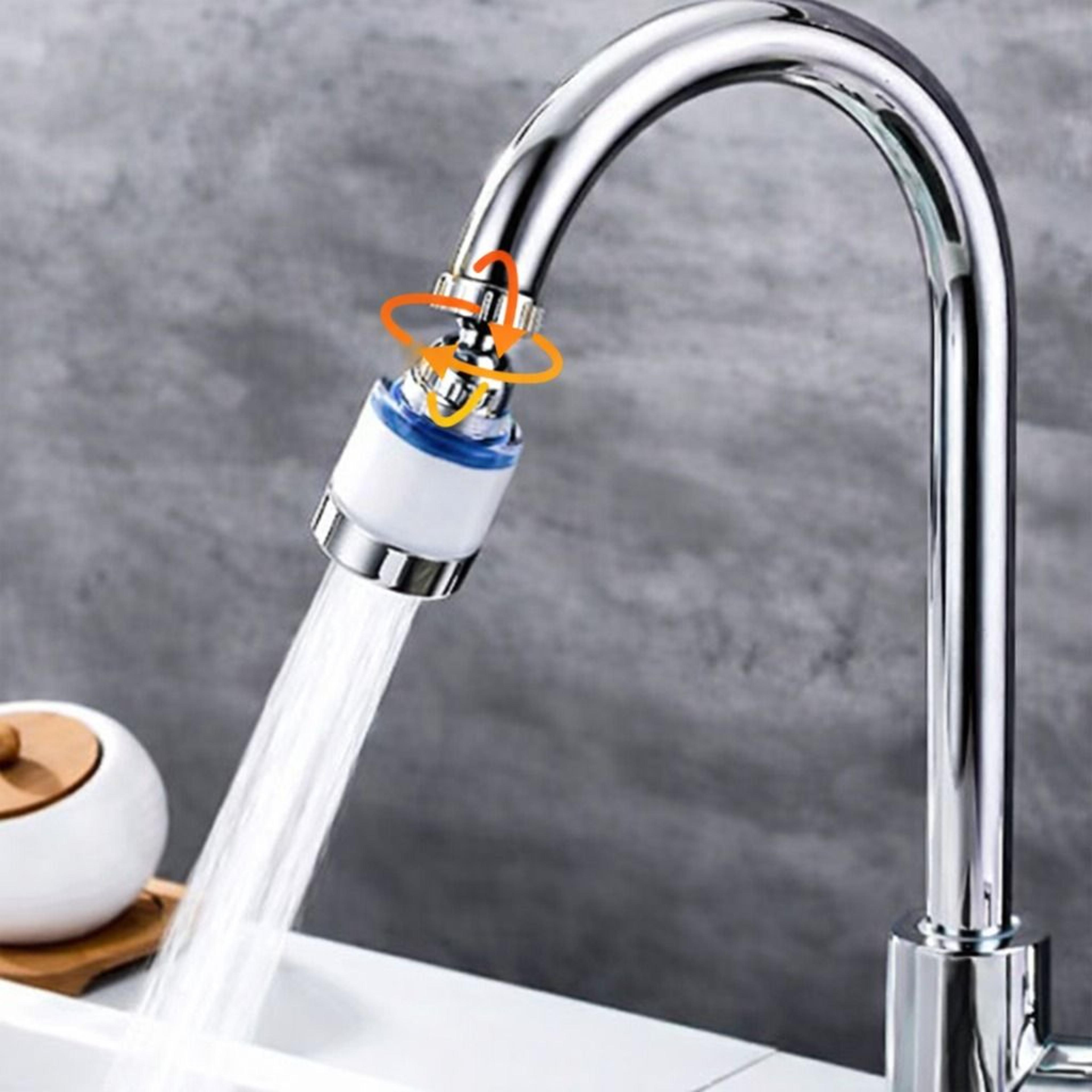 rotating faucet water filter system kitchen sink mount purifier