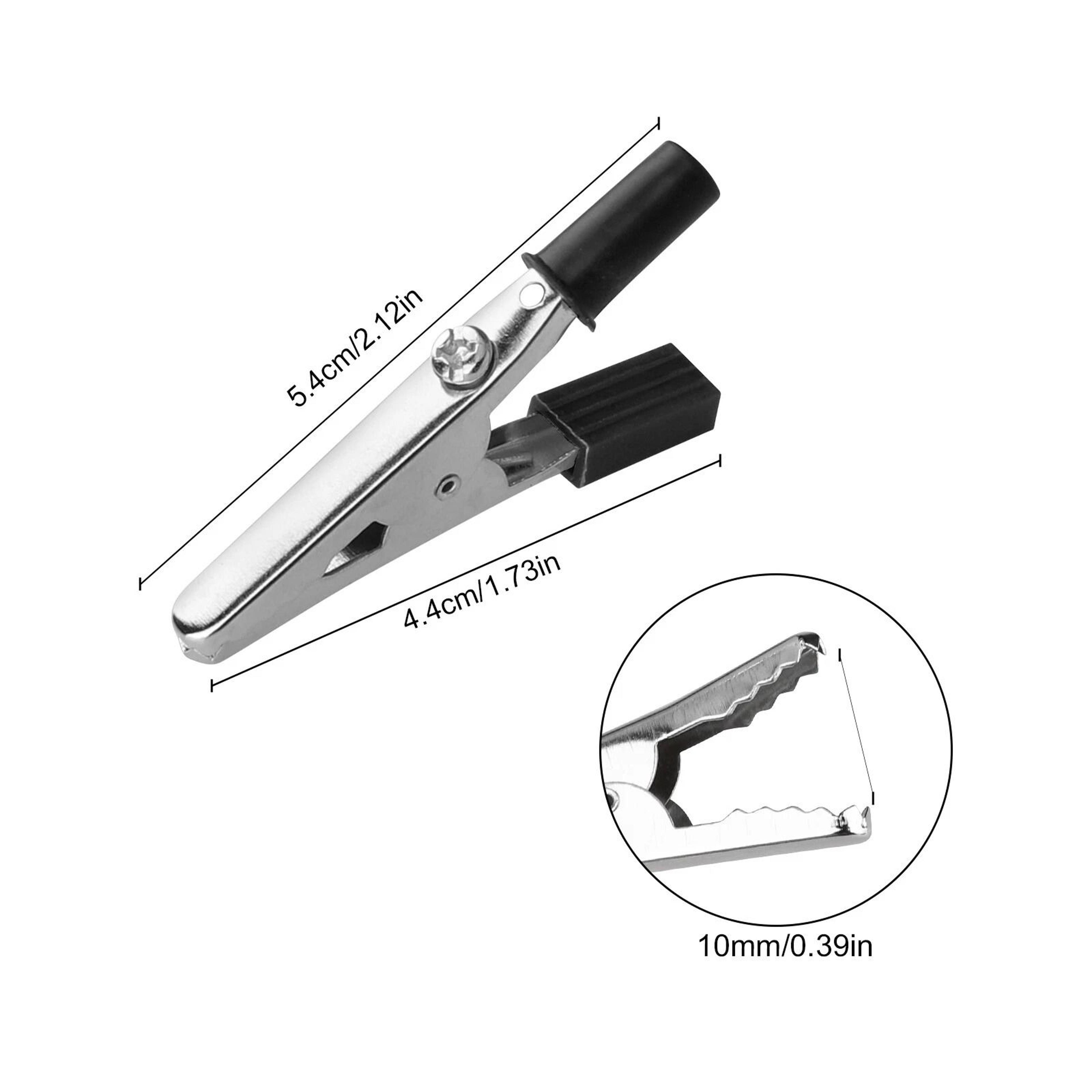Electrical Test Clamps HighQuality Metal Alligator Clips With Red  Black Handles For Electric Testi 4