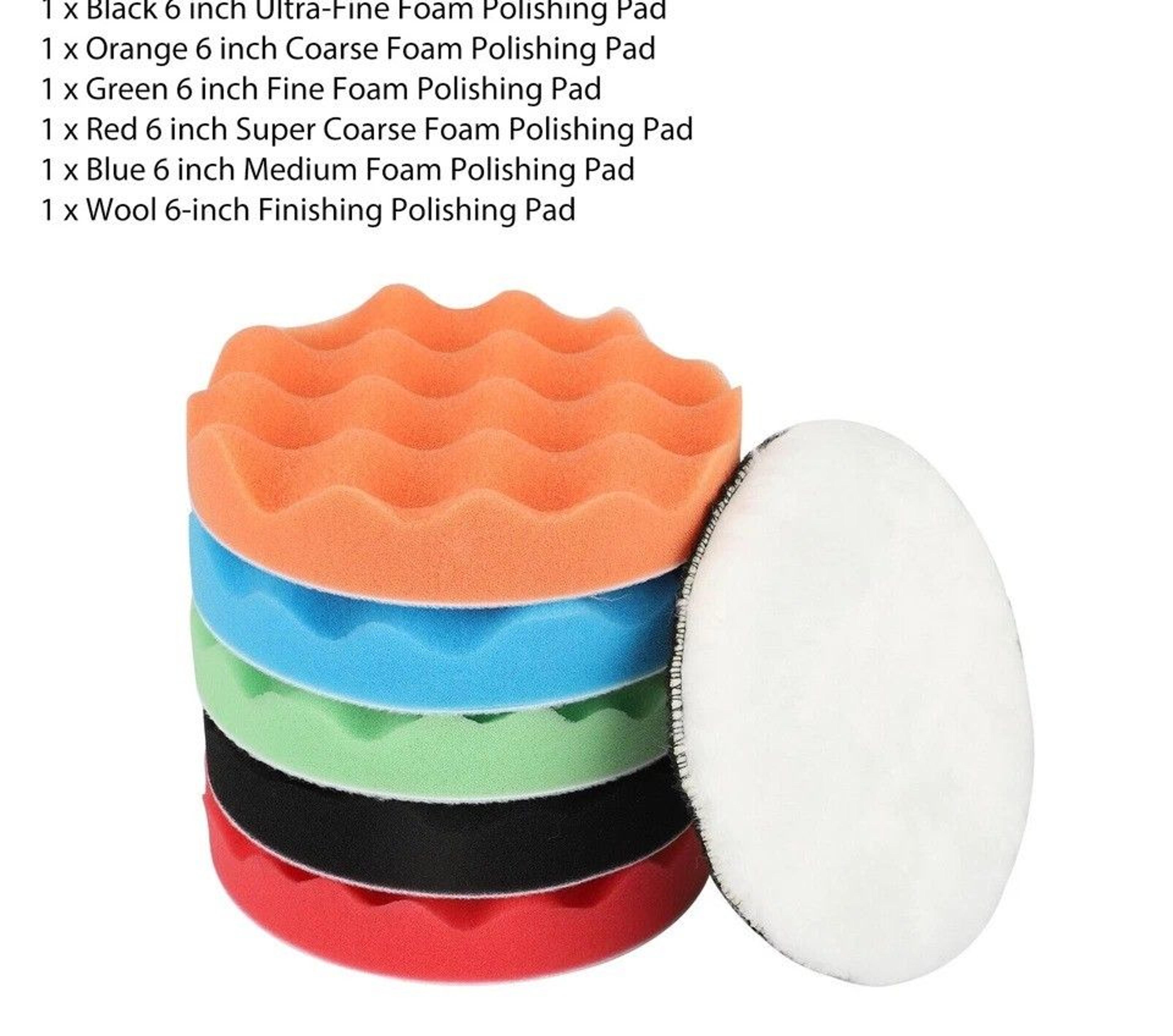 Car Buffing Pads Kit For Drill Polishing Sponge Foam Pads For Waxing And Detailing 9
