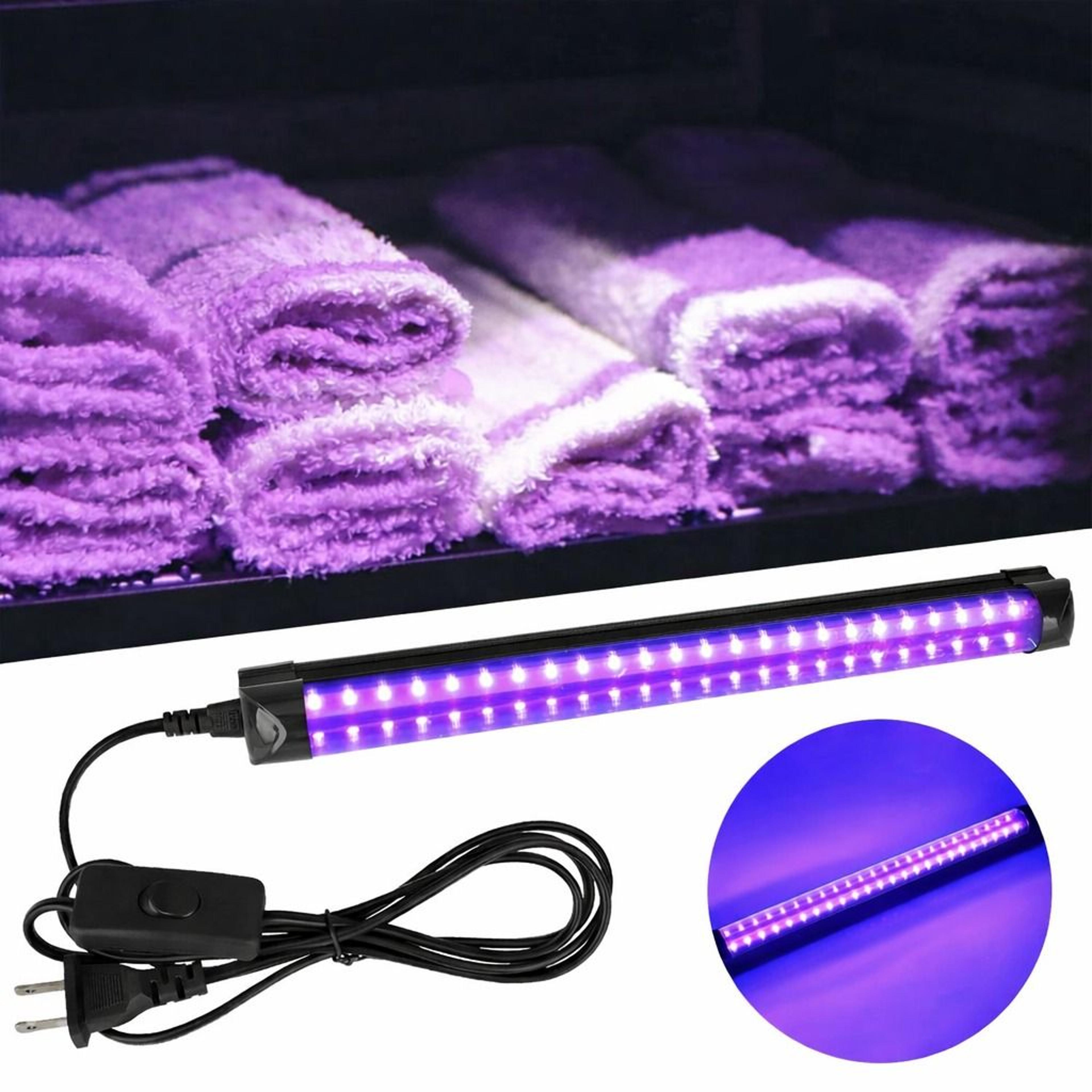 led uv black light strip for dj parties, clubs, and fluorescent effects