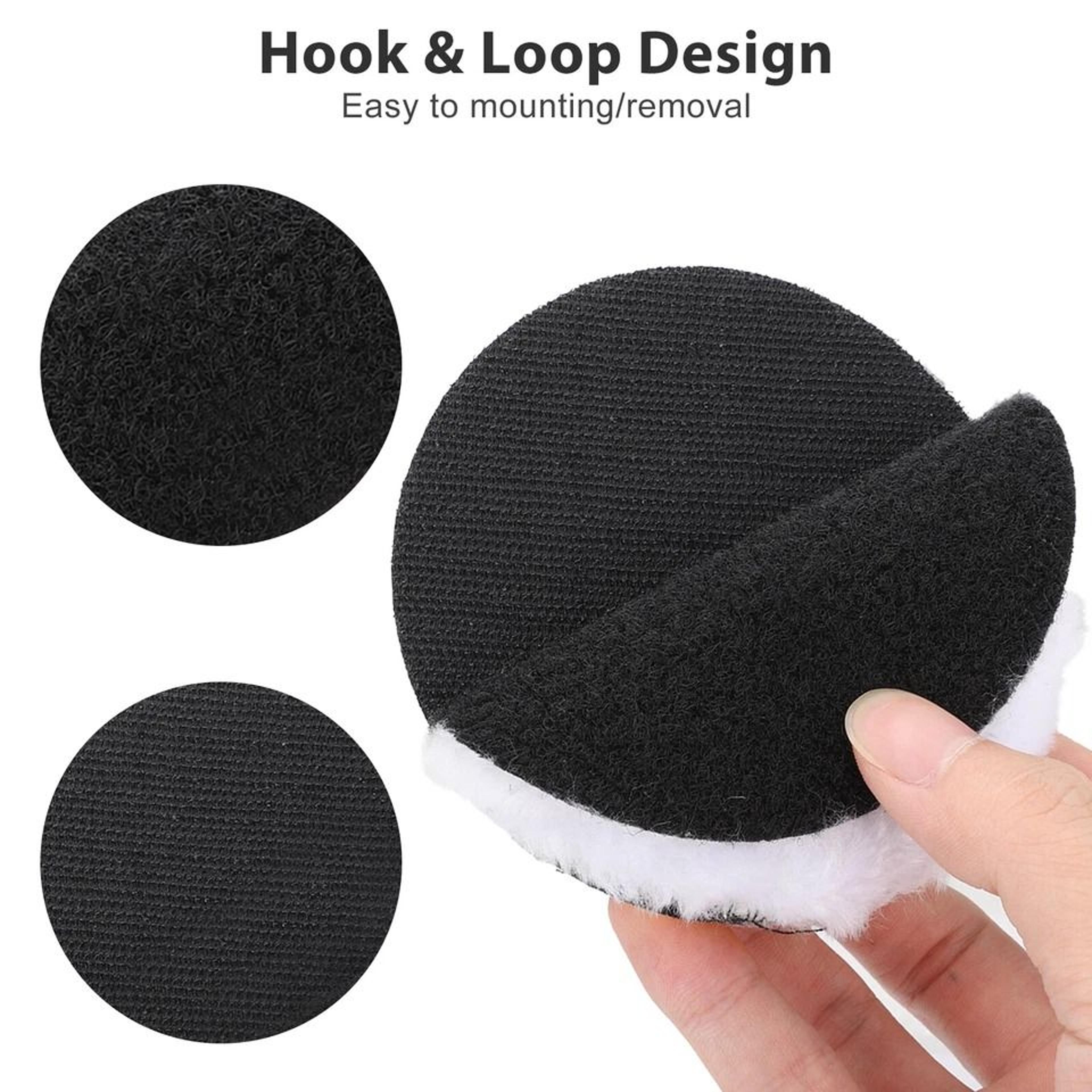 Polishing Pad Kit For Car Buffing  Detailing Drill Adapter  Wool Pads 2