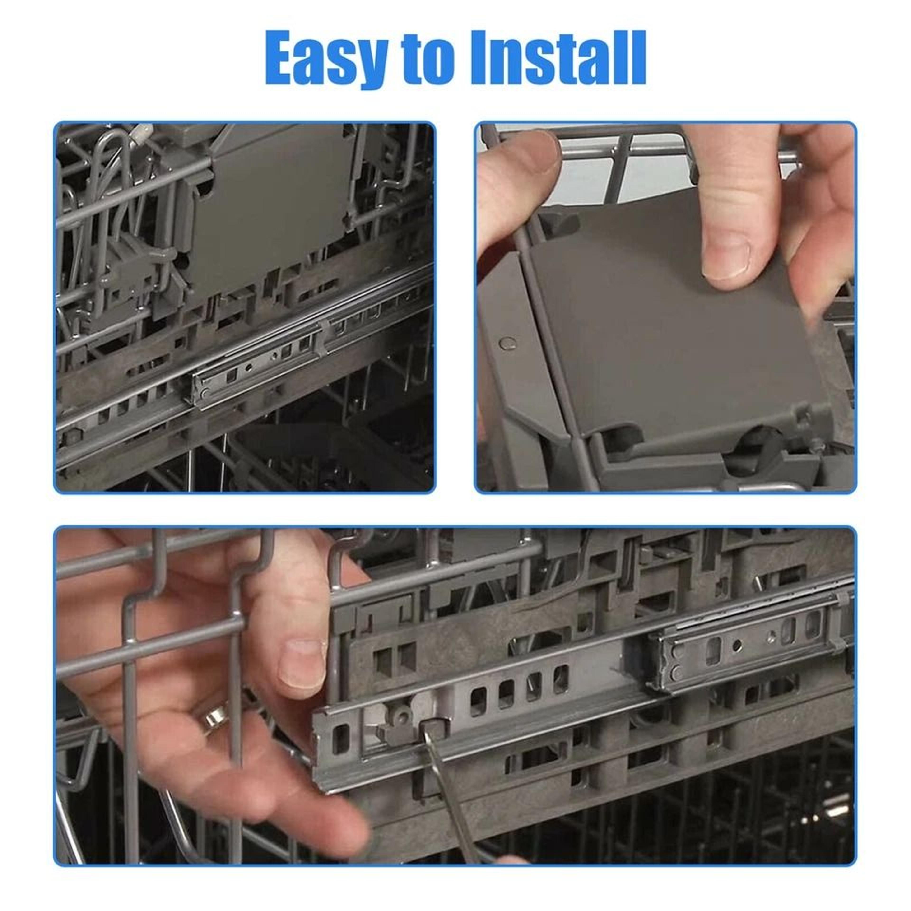 Upgraded Dishwasher Rack Adjuster Kit For Whirlpool  KitchenAid 4