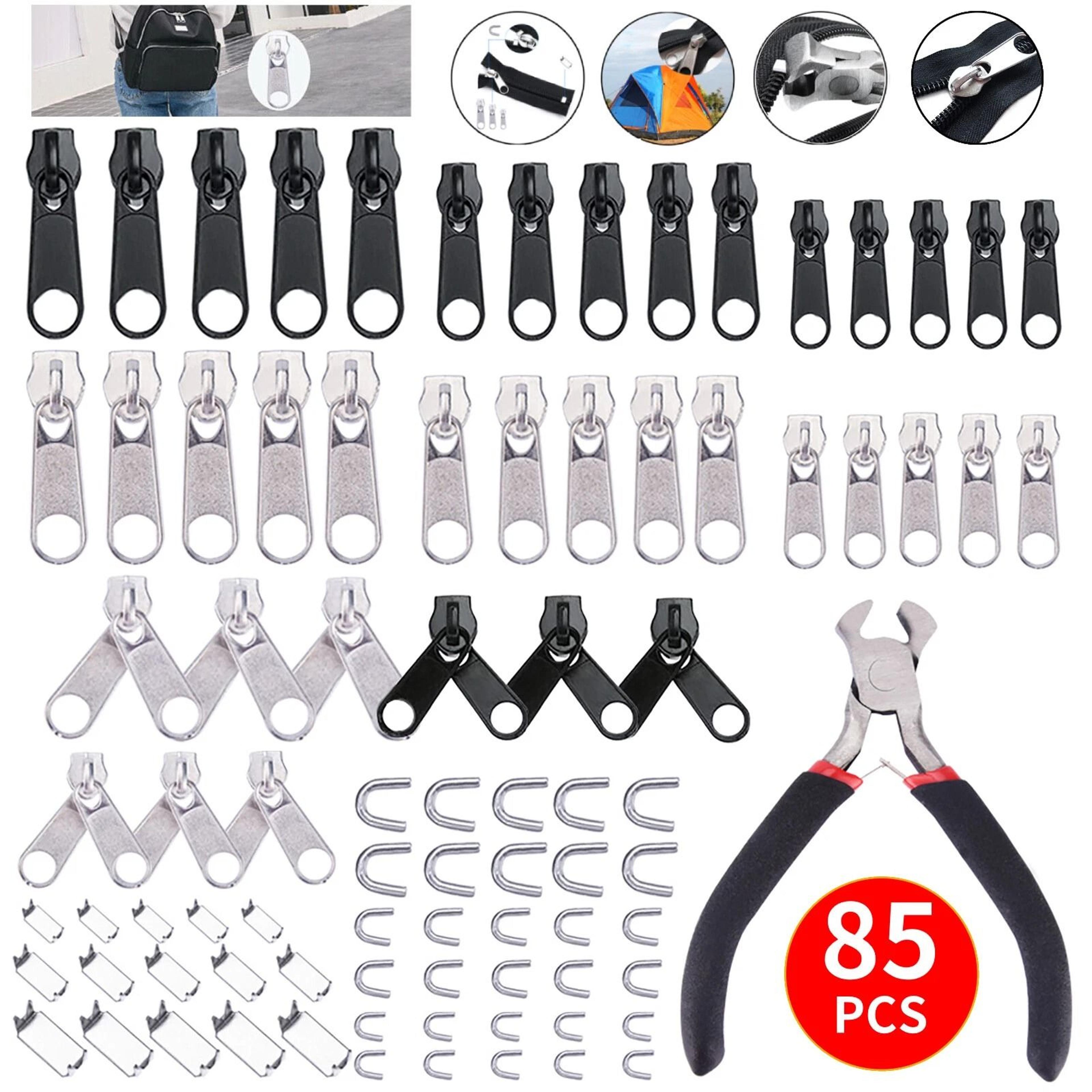 Zipper Repair Kit For Jackets Bags Luggage  More DIY Slider Replacement  Rescue Tool Kit 10