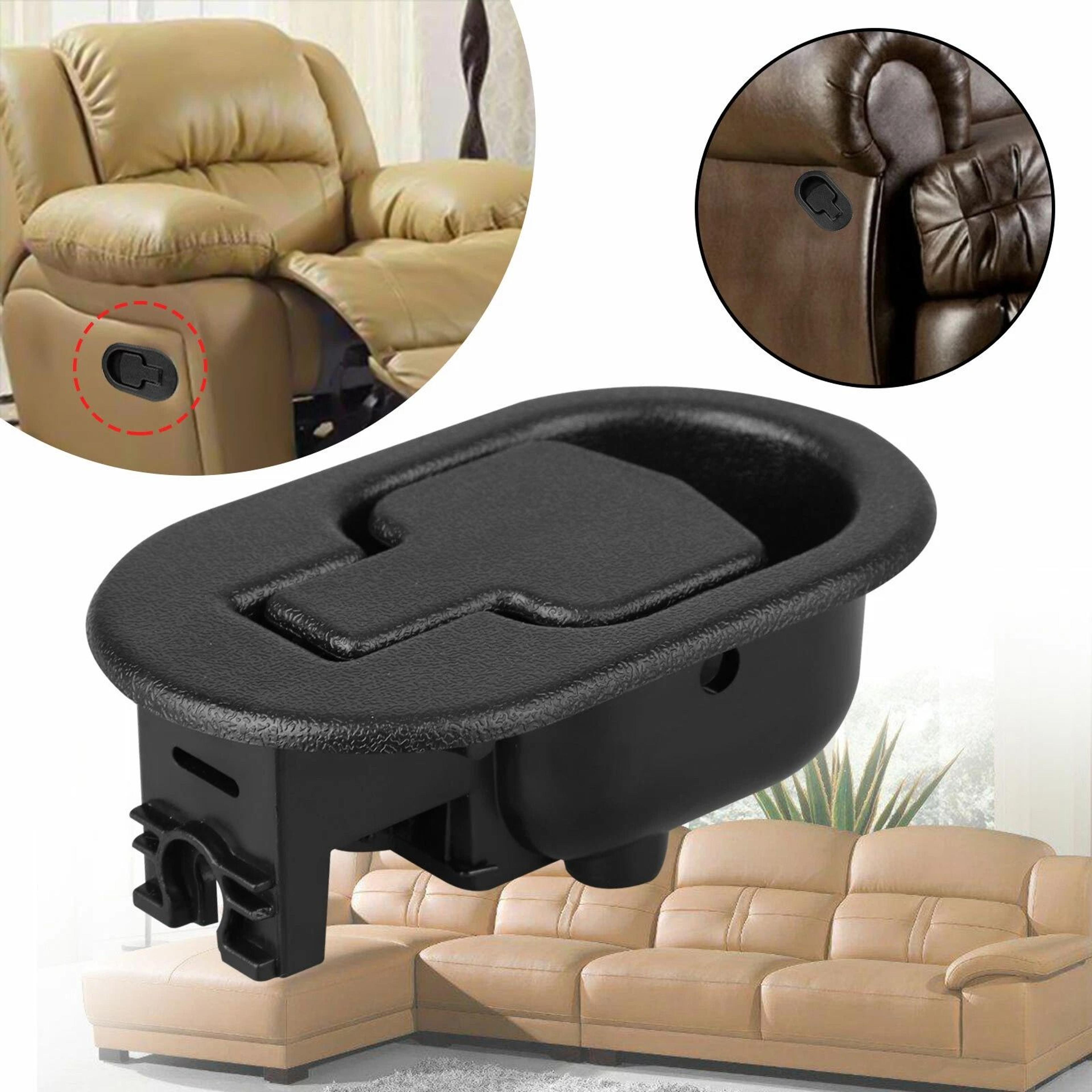 Universal Recliner Pull Handle For Sofa  Chair Black Release Lever 4