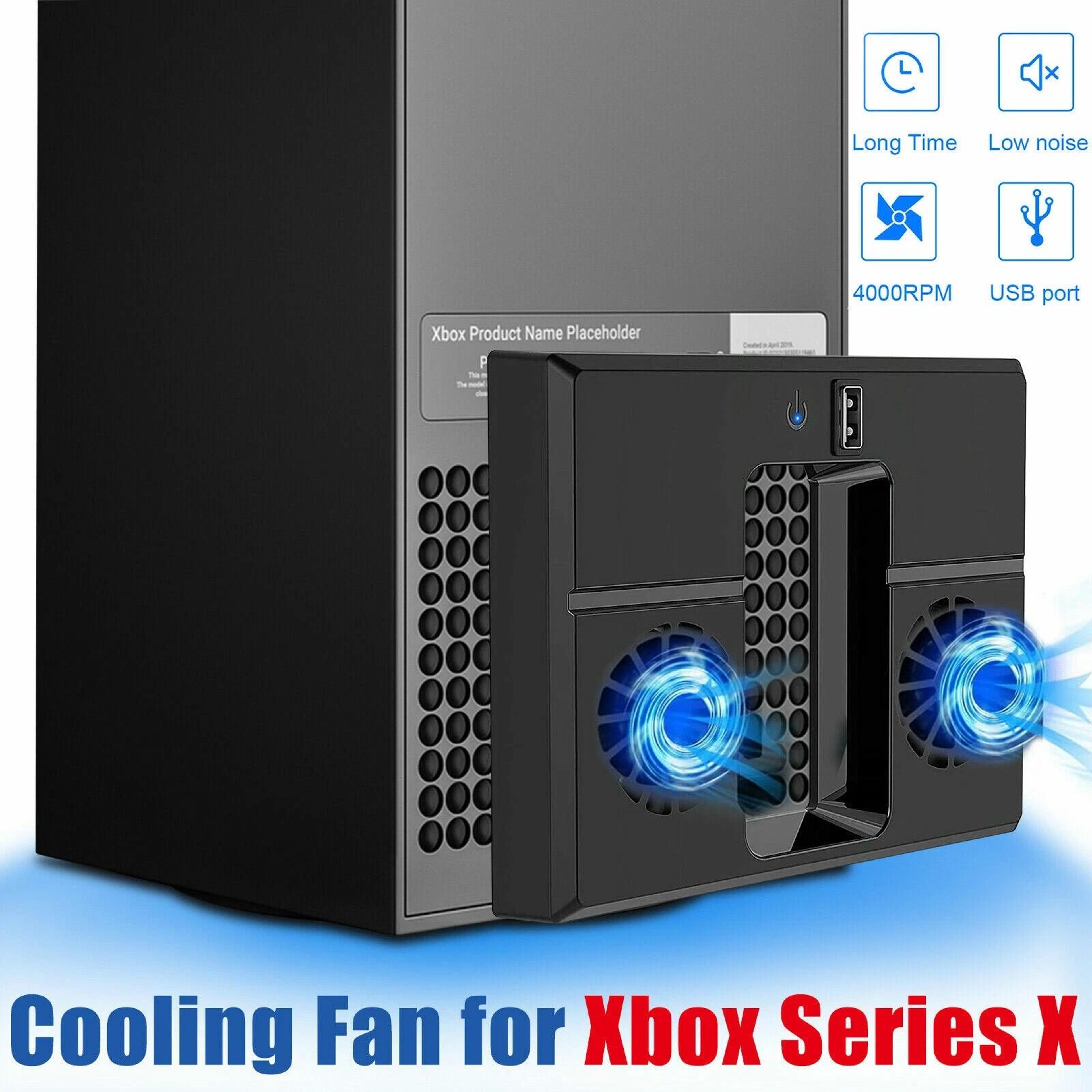 USB Cooling Fan For Xbox Series X Console LowNoise HighSpeed External Cooler Ergonomic Design 6