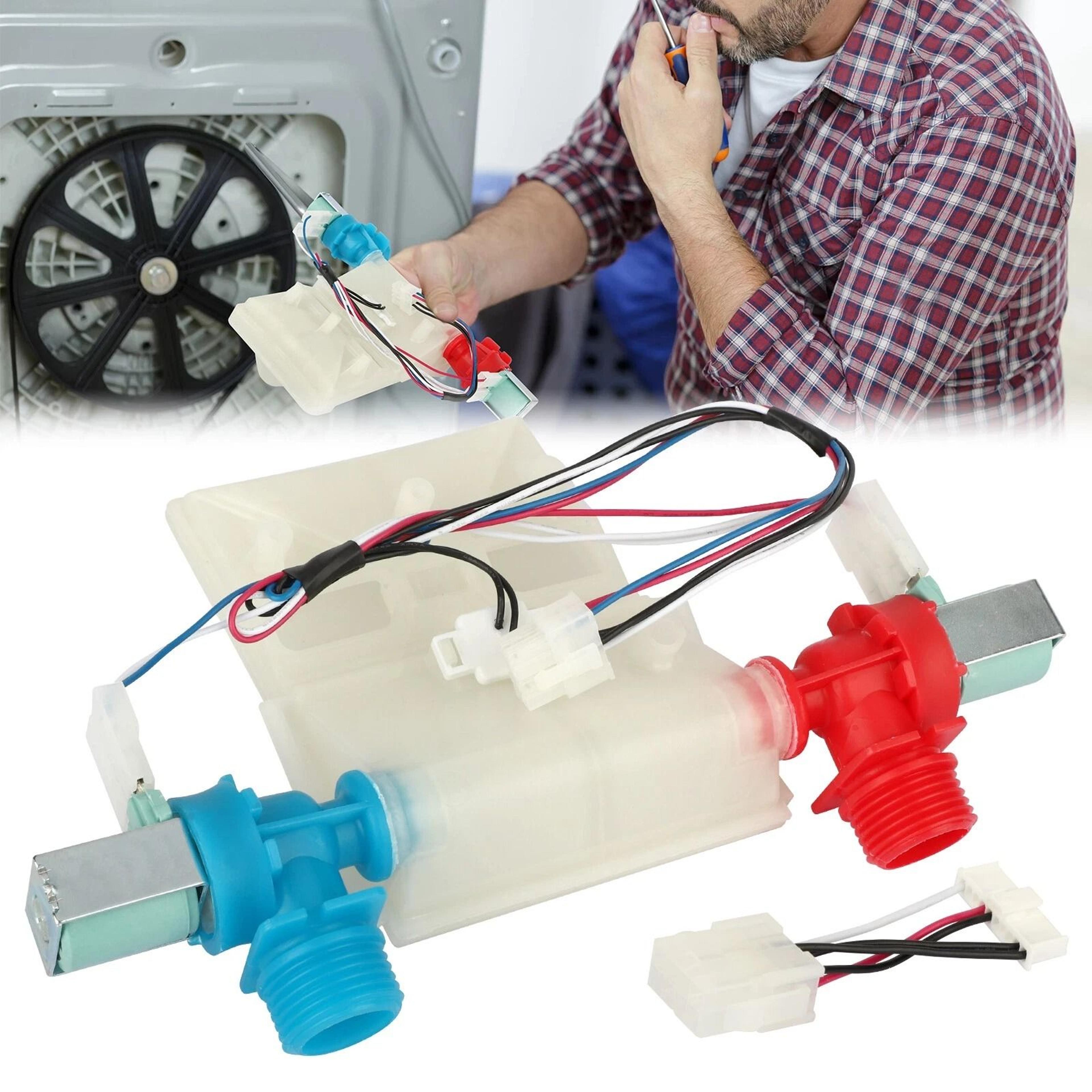 washing machine water inlet valve compatible with maytag, whirlpool, kenmore & more