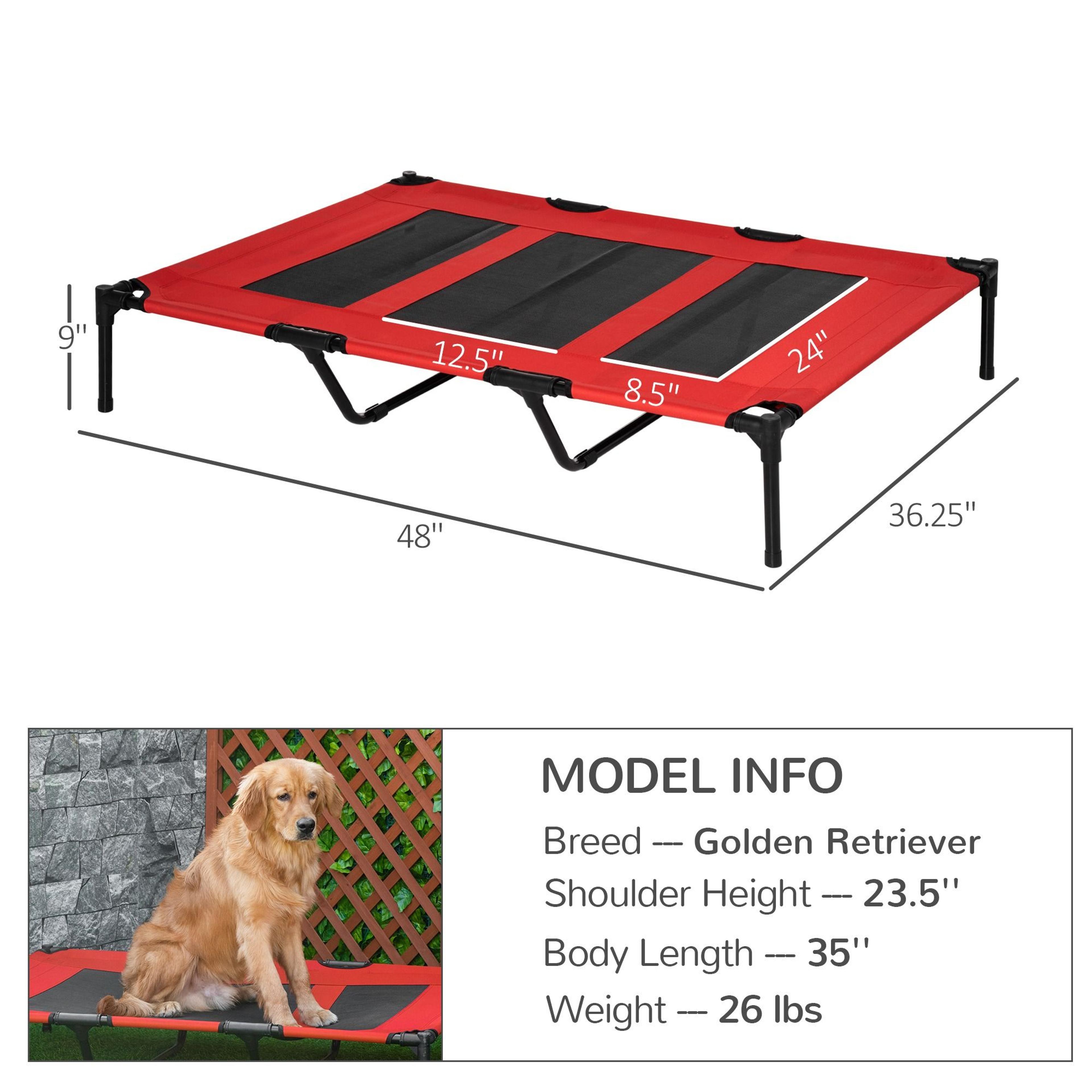 Dog Elevated Raised Bed Comfortable Pet Cot For Large Dogs Oxford Fabric With Fade Resistance 11
