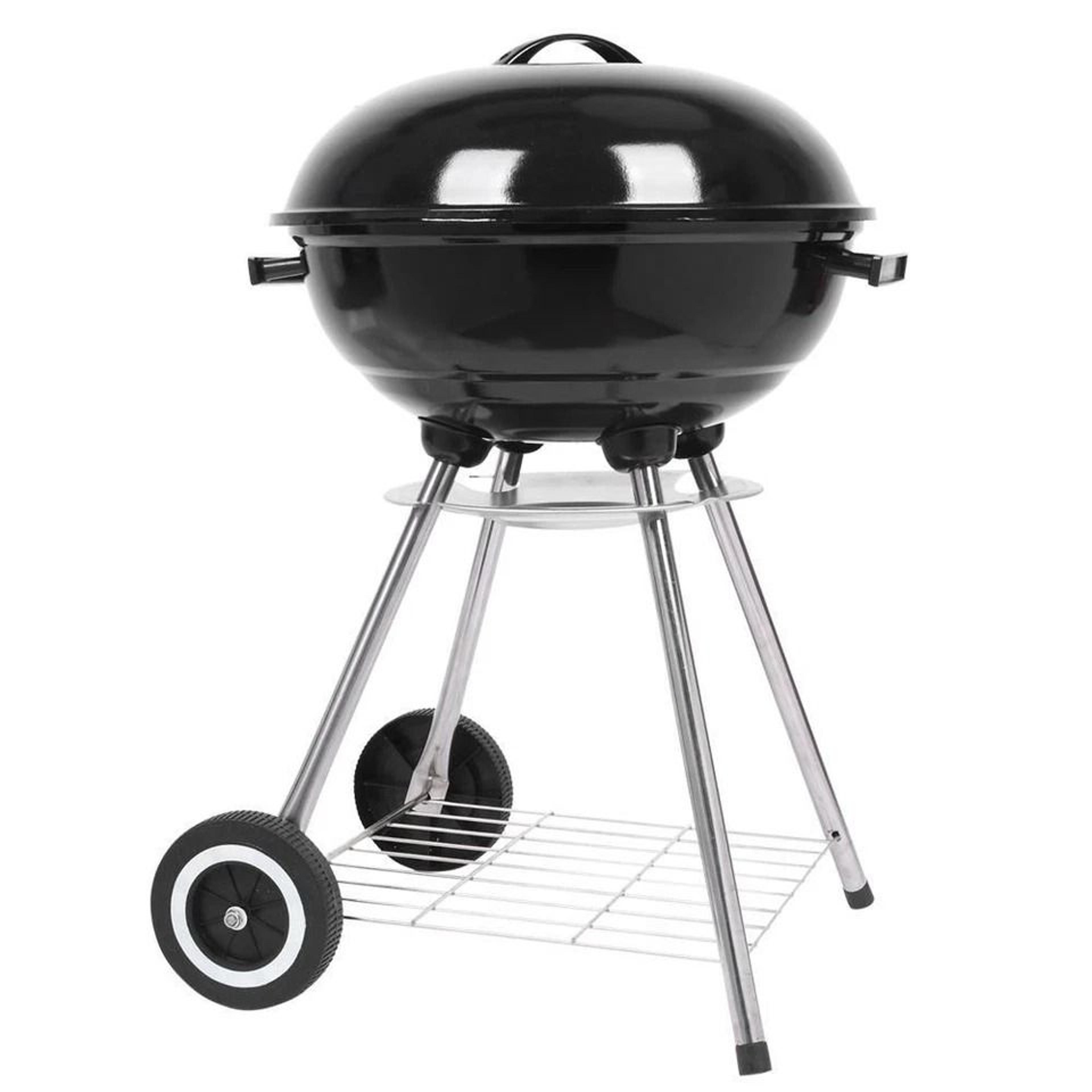 Portable Charcoal Grill With Trolley For Outdoor Barbecue Compact Charcoal Stove 1