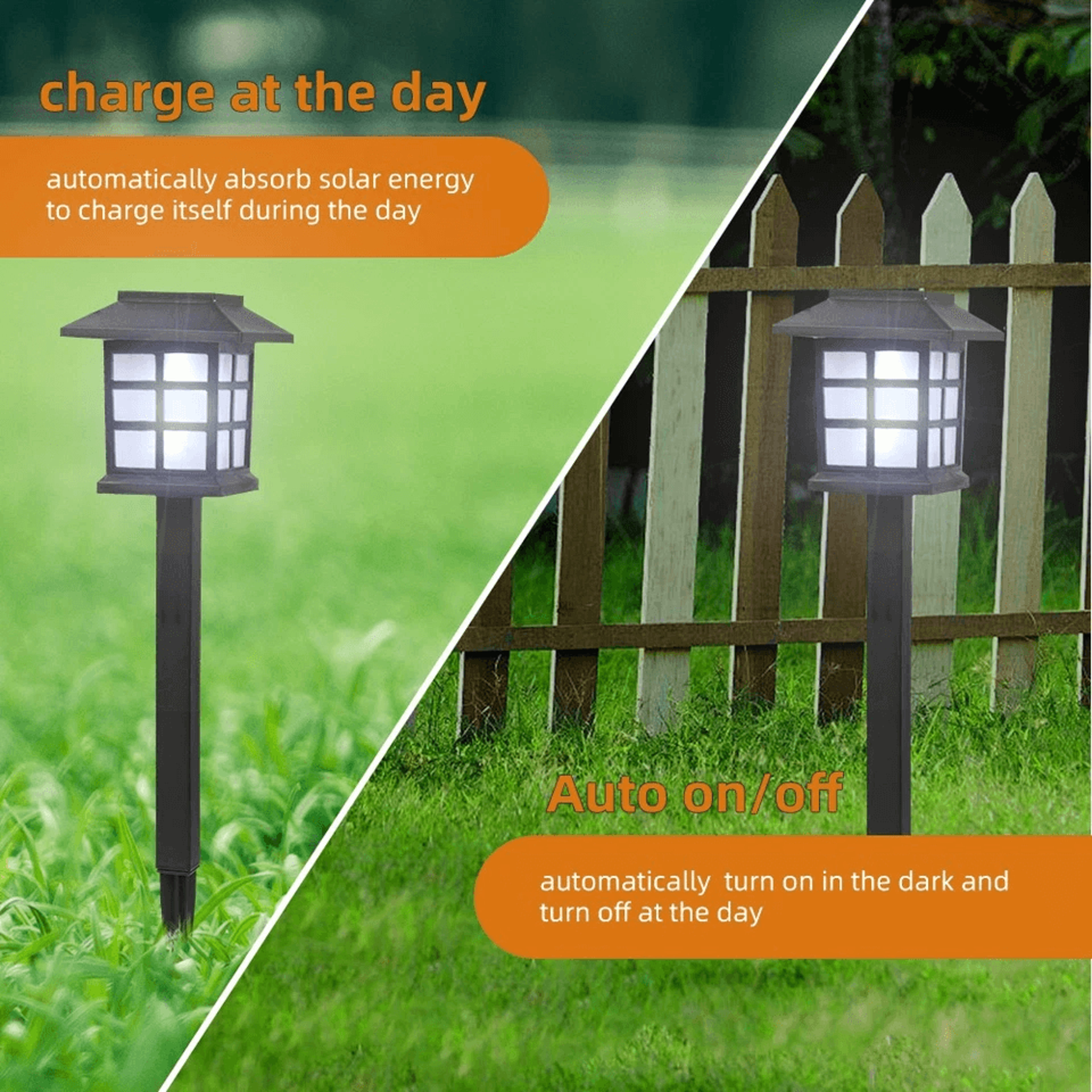 Solar LED Pathway Lights Outdoor Garden Path Lawn Decor Solar Lanterns For Walkway Illumination 9