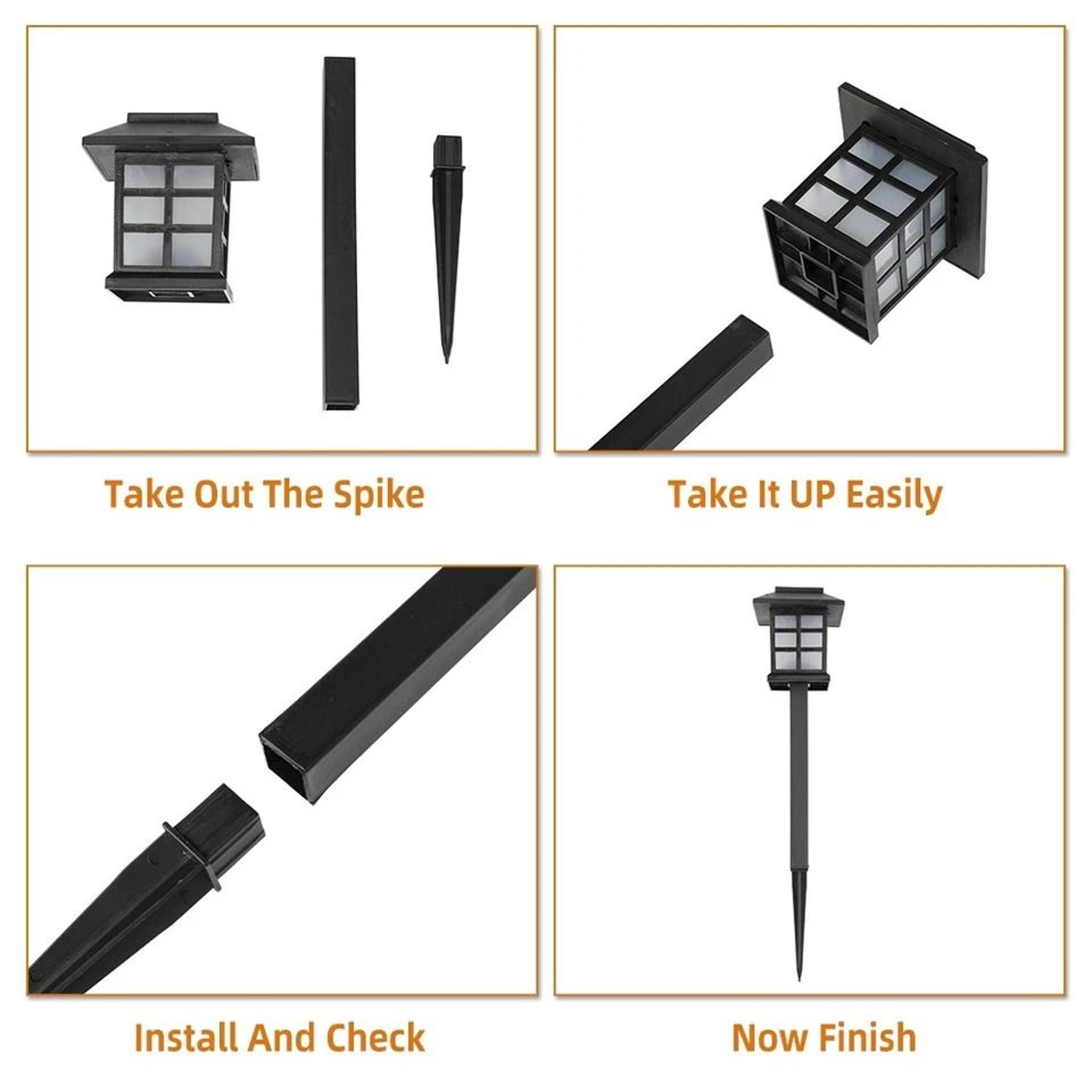Solar LED Pathway Lights Outdoor Garden Path Lawn Decor Solar Lanterns For Walkway Illumination 1