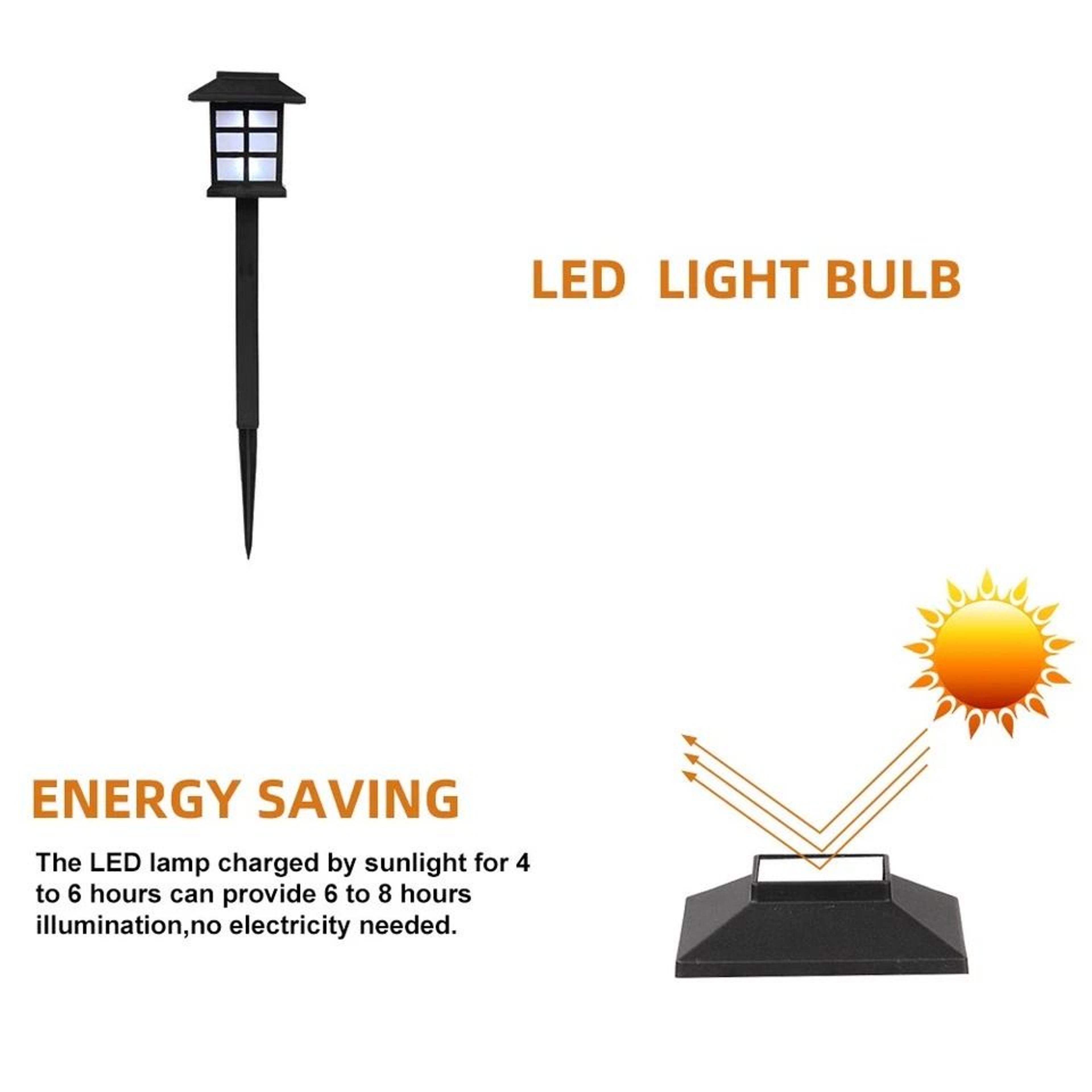 Solar LED Pathway Lights Outdoor Garden Path Lawn Decor Solar Lanterns For Walkway Illumination 7