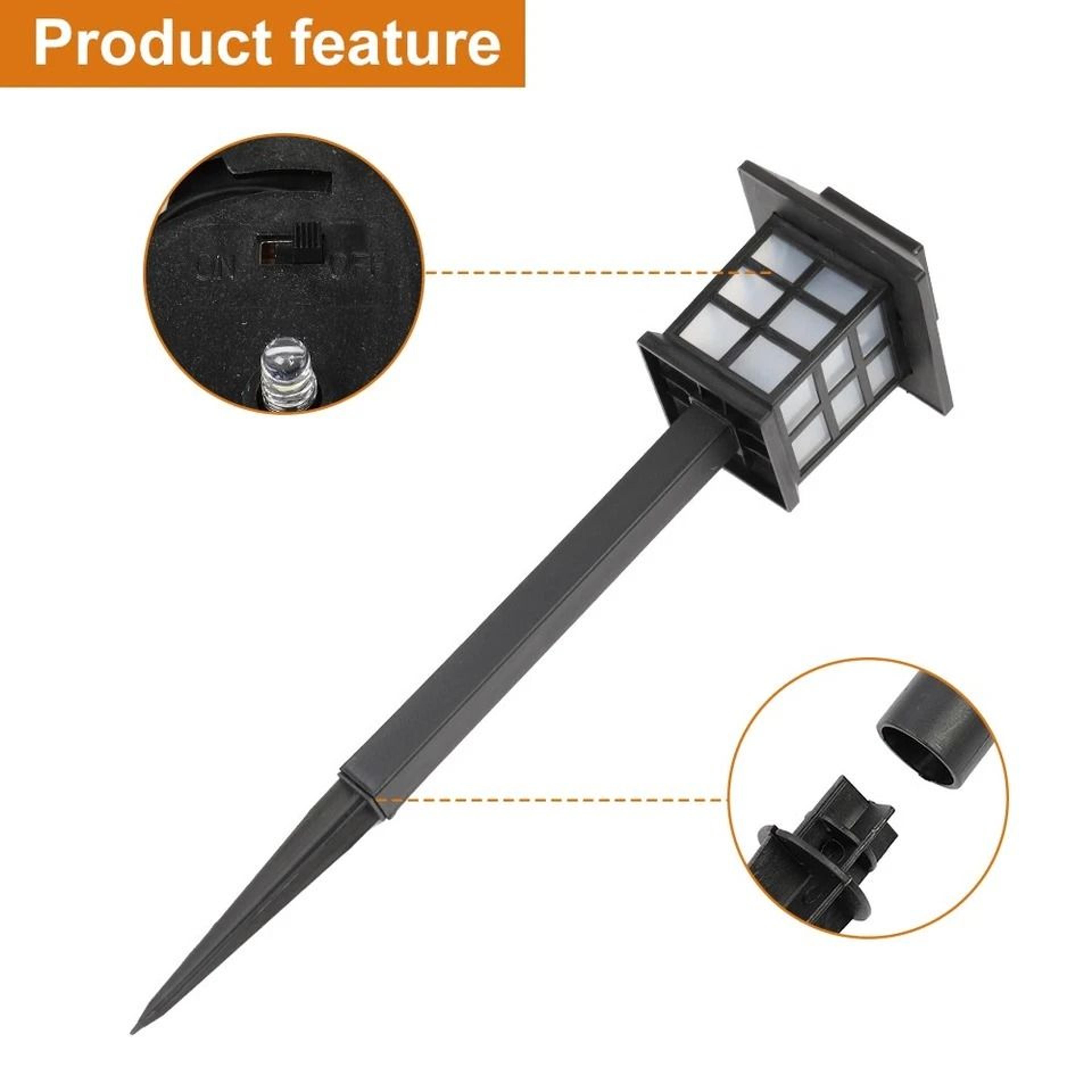 Solar LED Pathway Lights Outdoor Garden Path Lawn Decor Solar Lanterns For Walkway Illumination 8