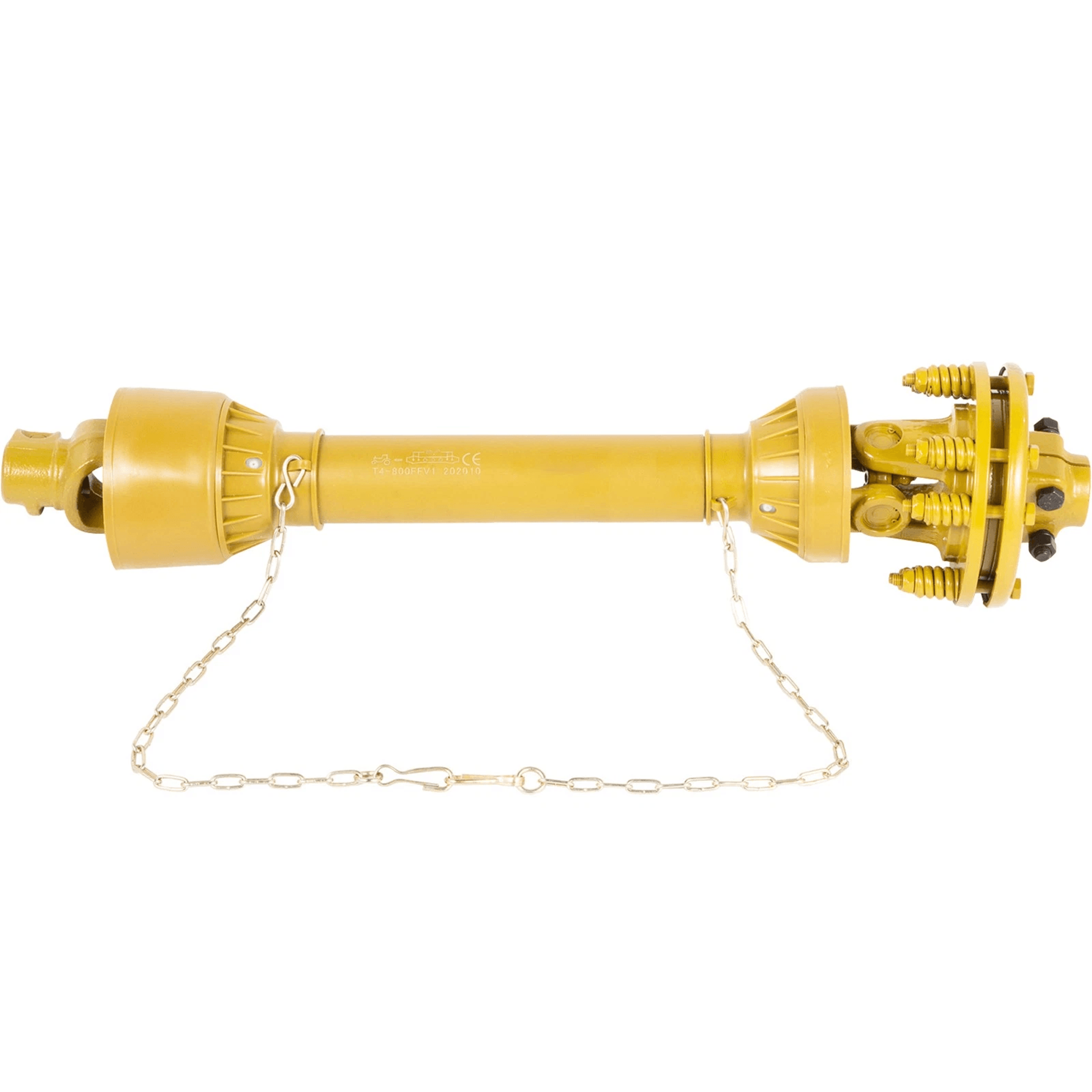 durable pto shaft with slip clutch, spline, adjustable length