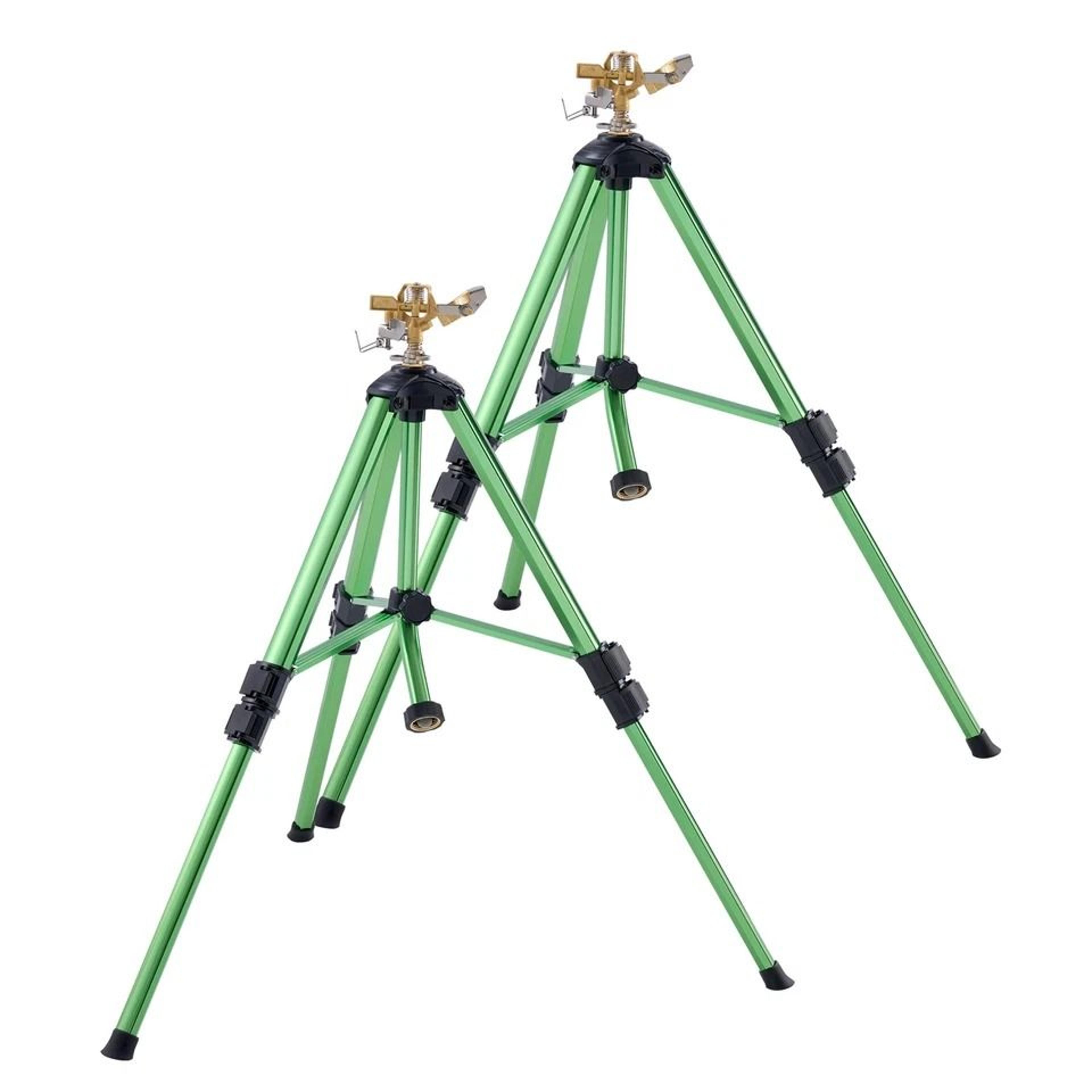 heavy-duty tripod lawn sprinkler system adjustable garden irrigation sprinklers with connector