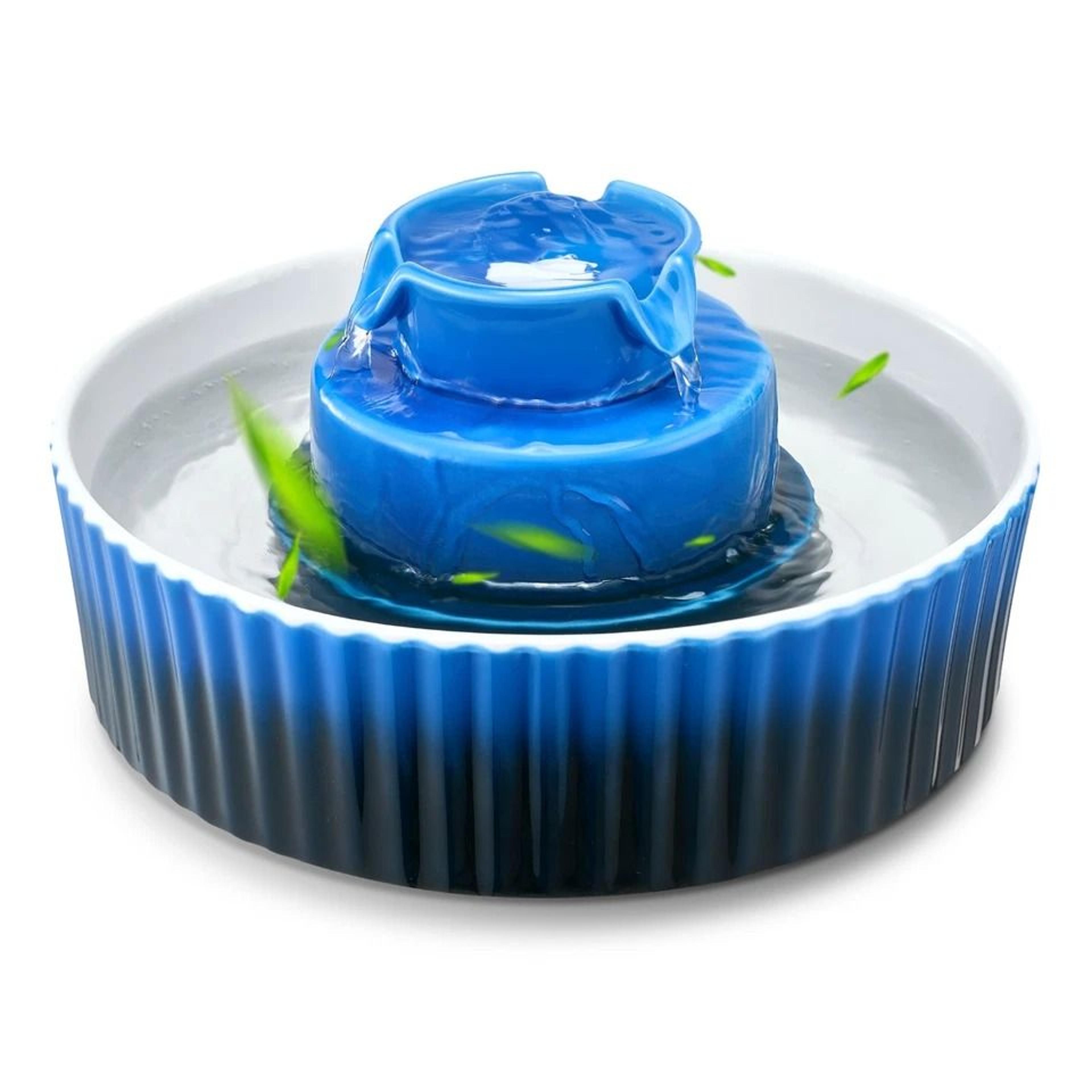 ceramic pet water fountain cupcake fountain for cats & dogs ultra-quiet, easy to clean