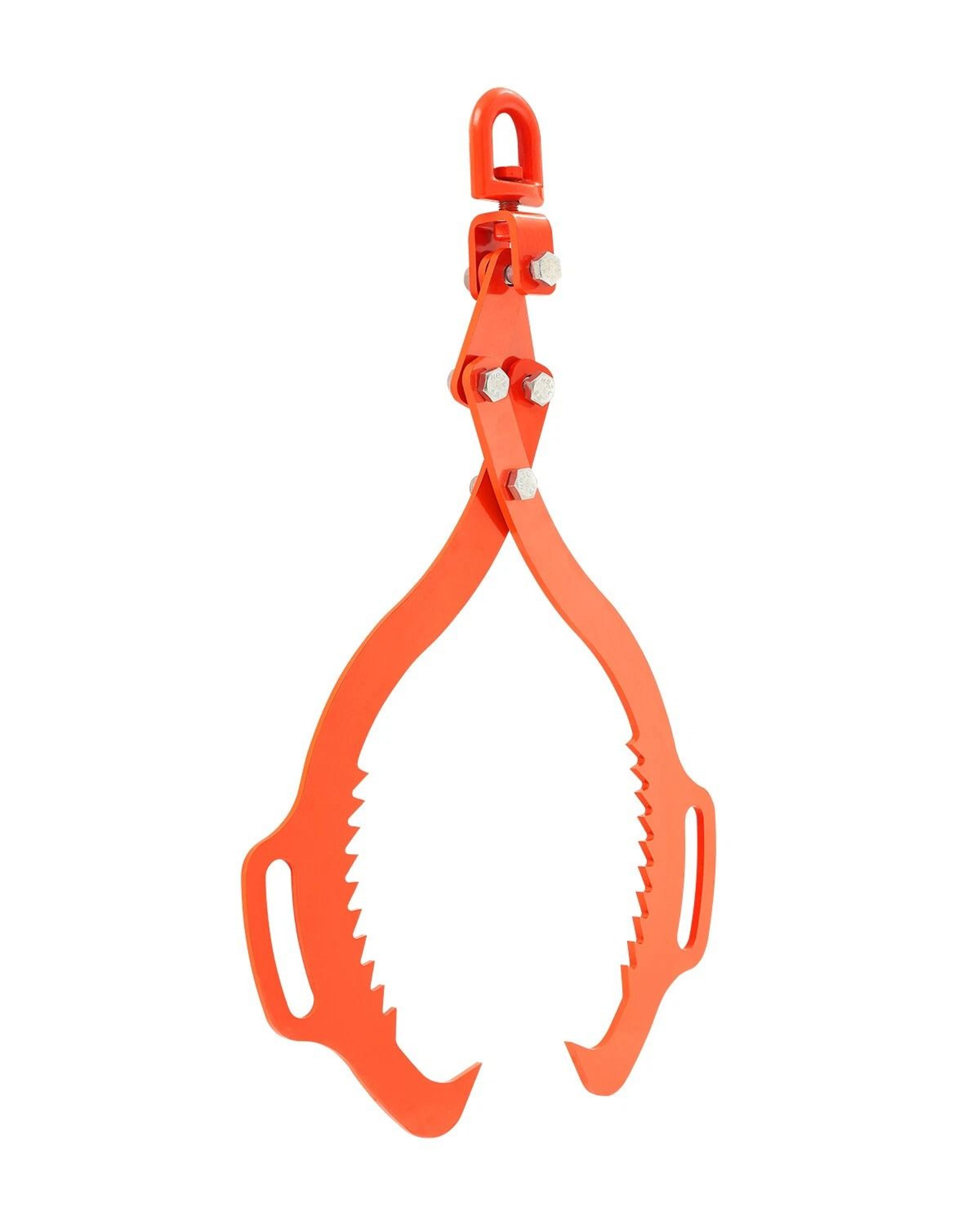 solid steel log lifting tongs swivel grapple for easy log lifting