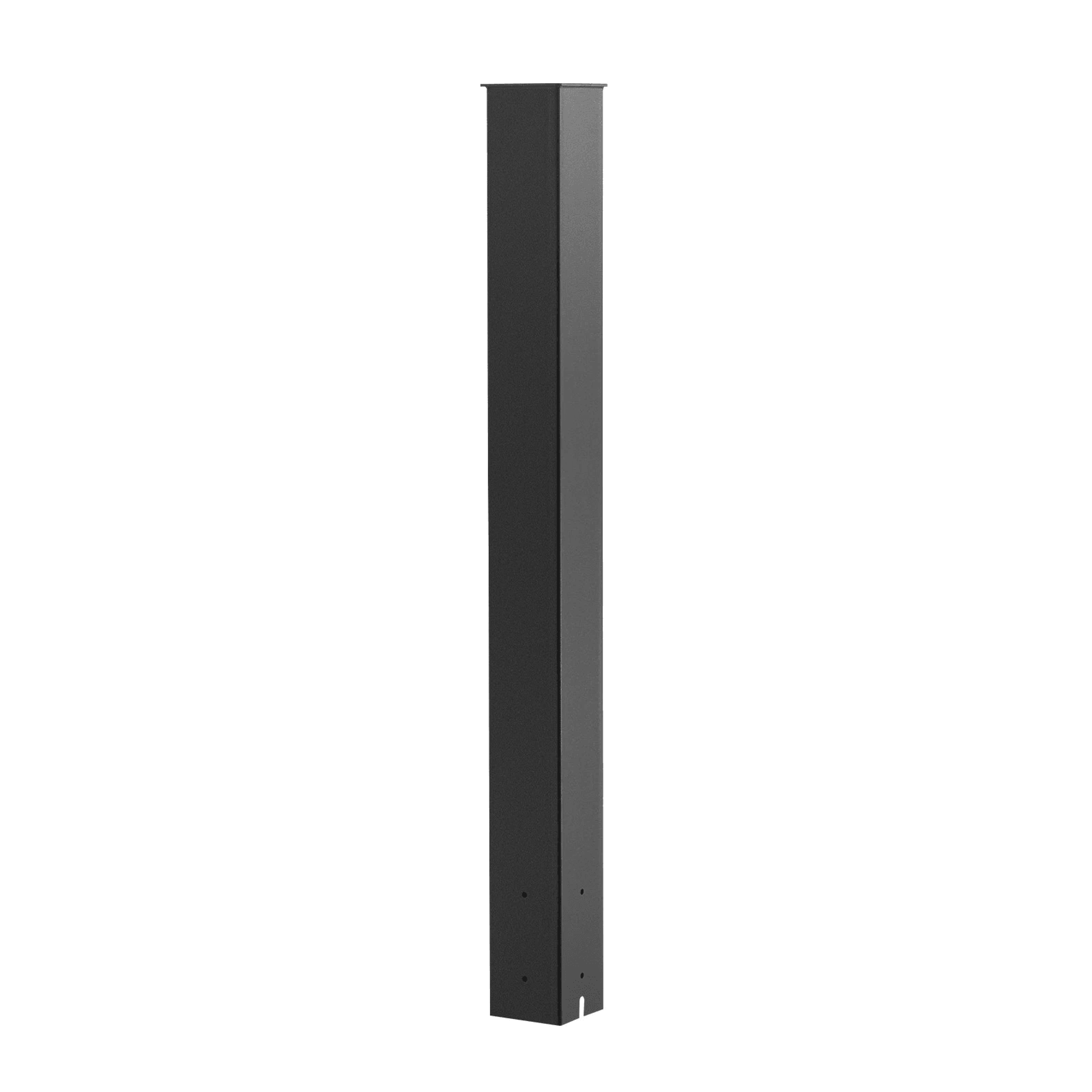 durable steel mailbox post kit rust-resistant black finish