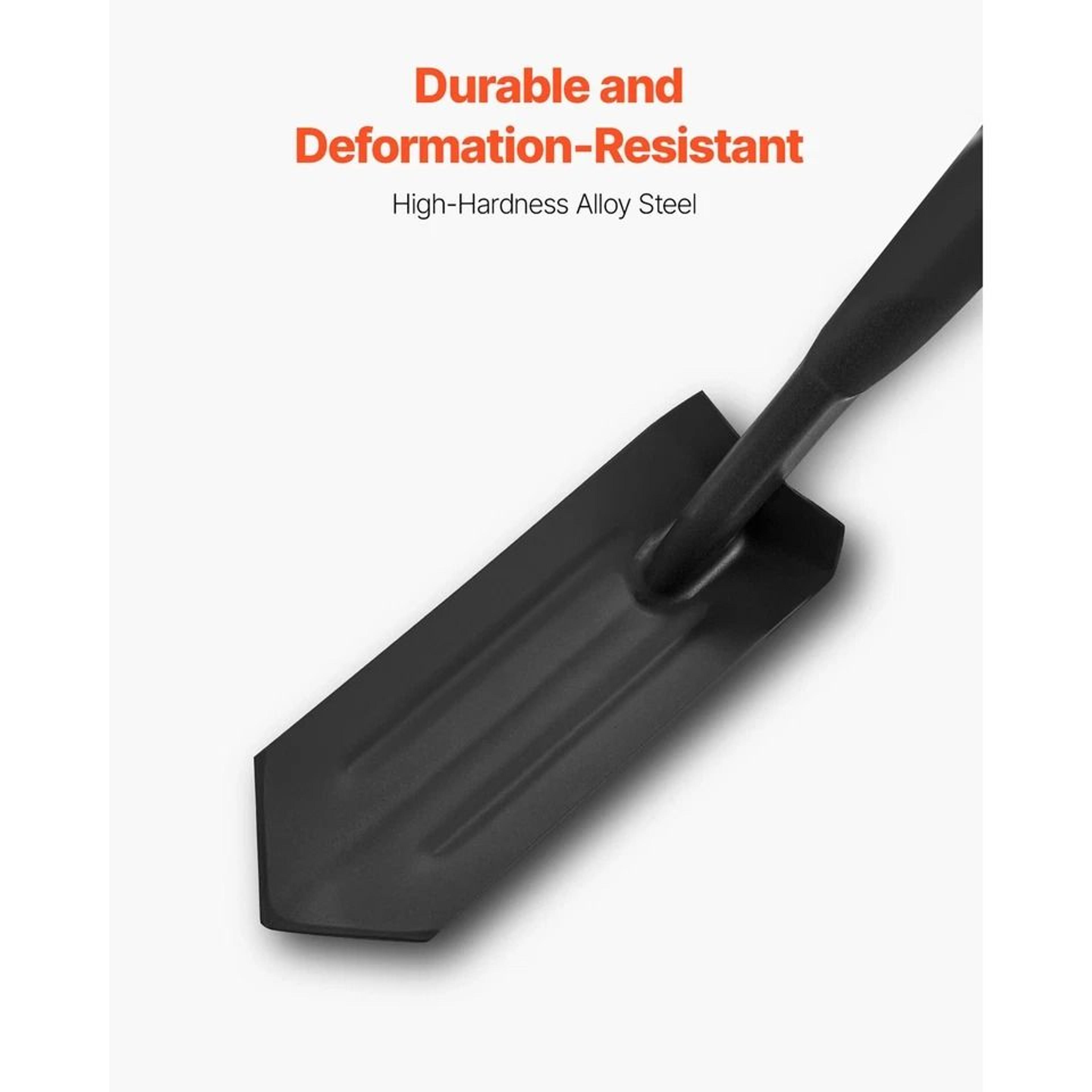 Trenching Shovel Fiberglass Handle Alloy Steel Blade For Efficient Digging 11