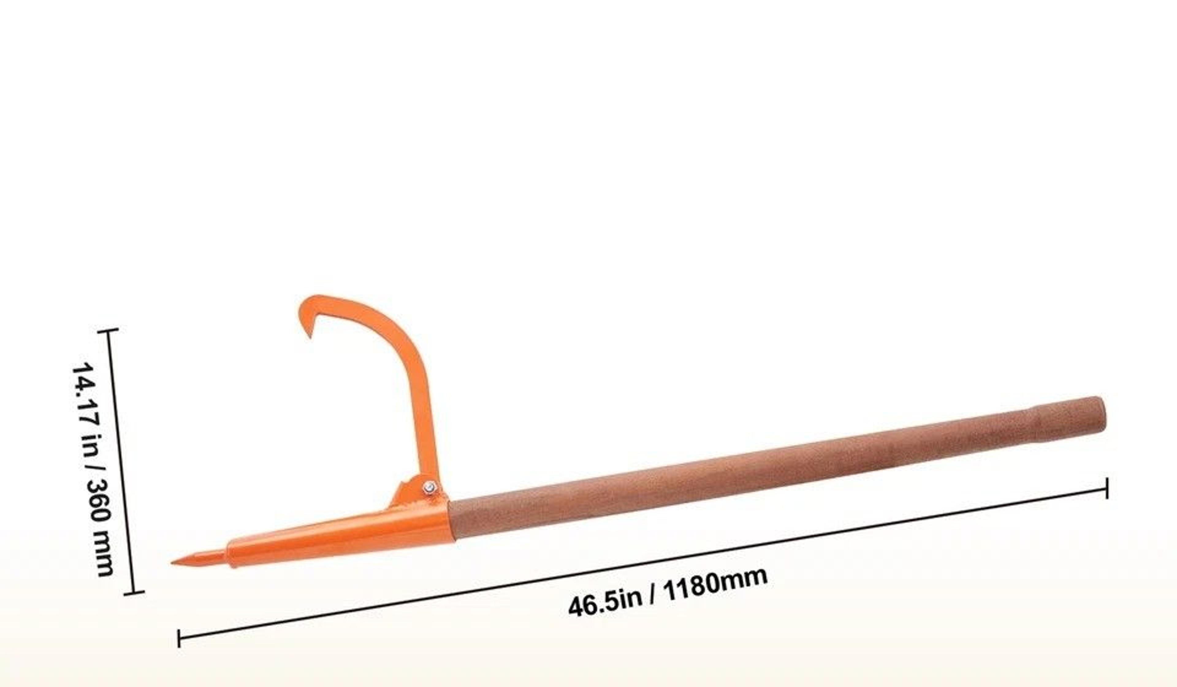Log Peavey With Wooden Handle HeavyDuty Log Lifter  Roller For Logs 6