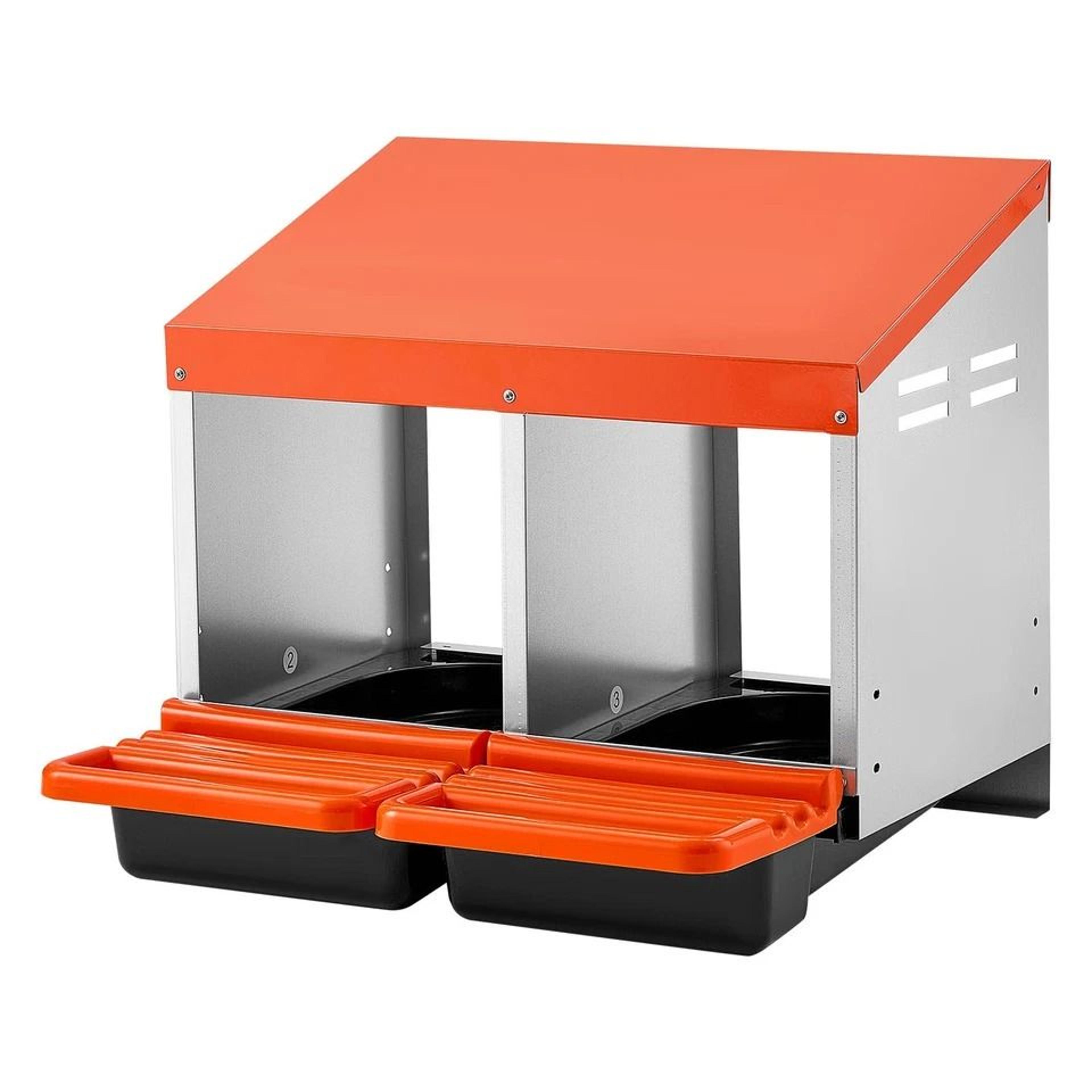 chicken nesting box with compartments for egg laying durable galvanized steel design for hens