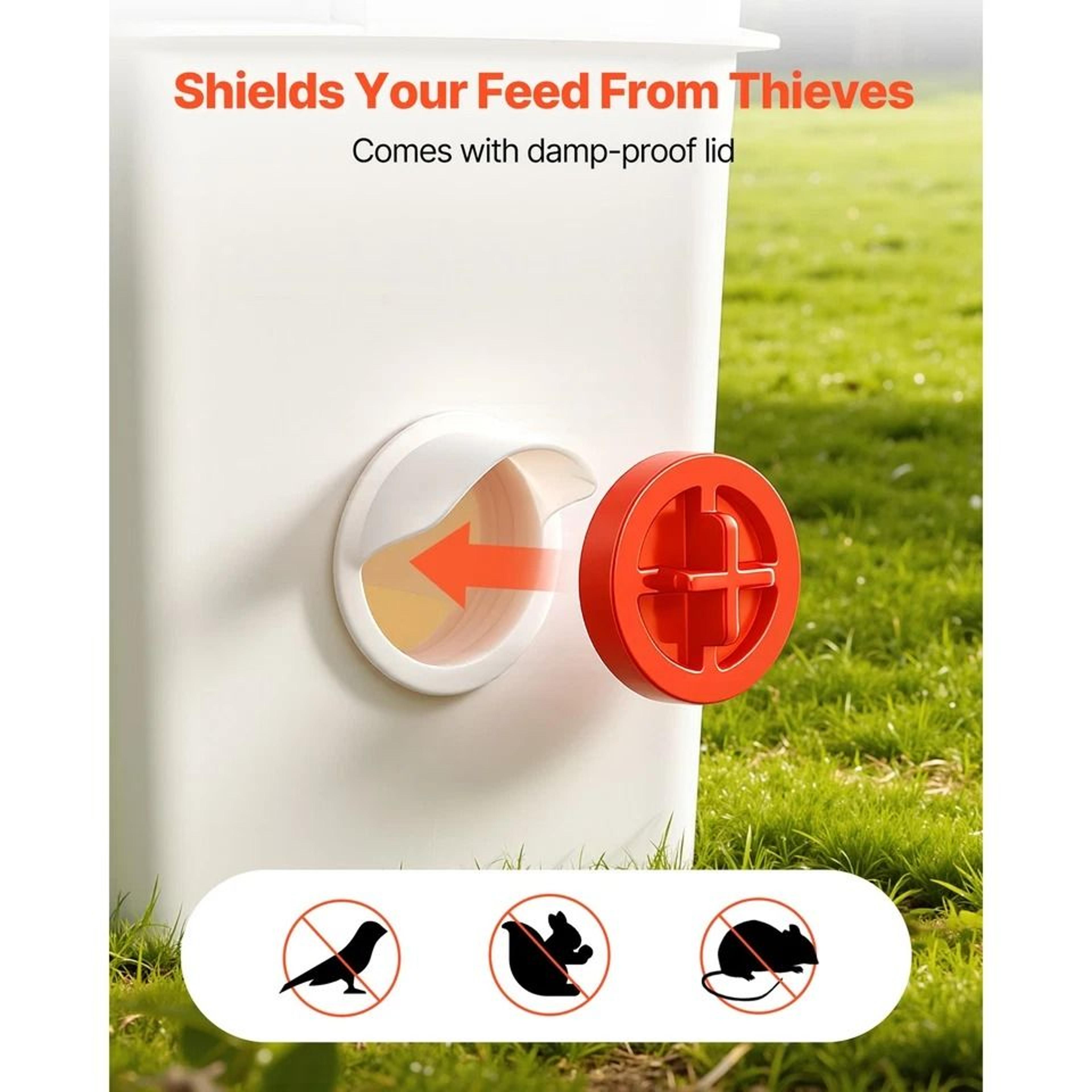 DIY Poultry Feeder With Rainproof Feed Ports For Automatic Feeding Ideal For Chicken Farms And Back 7