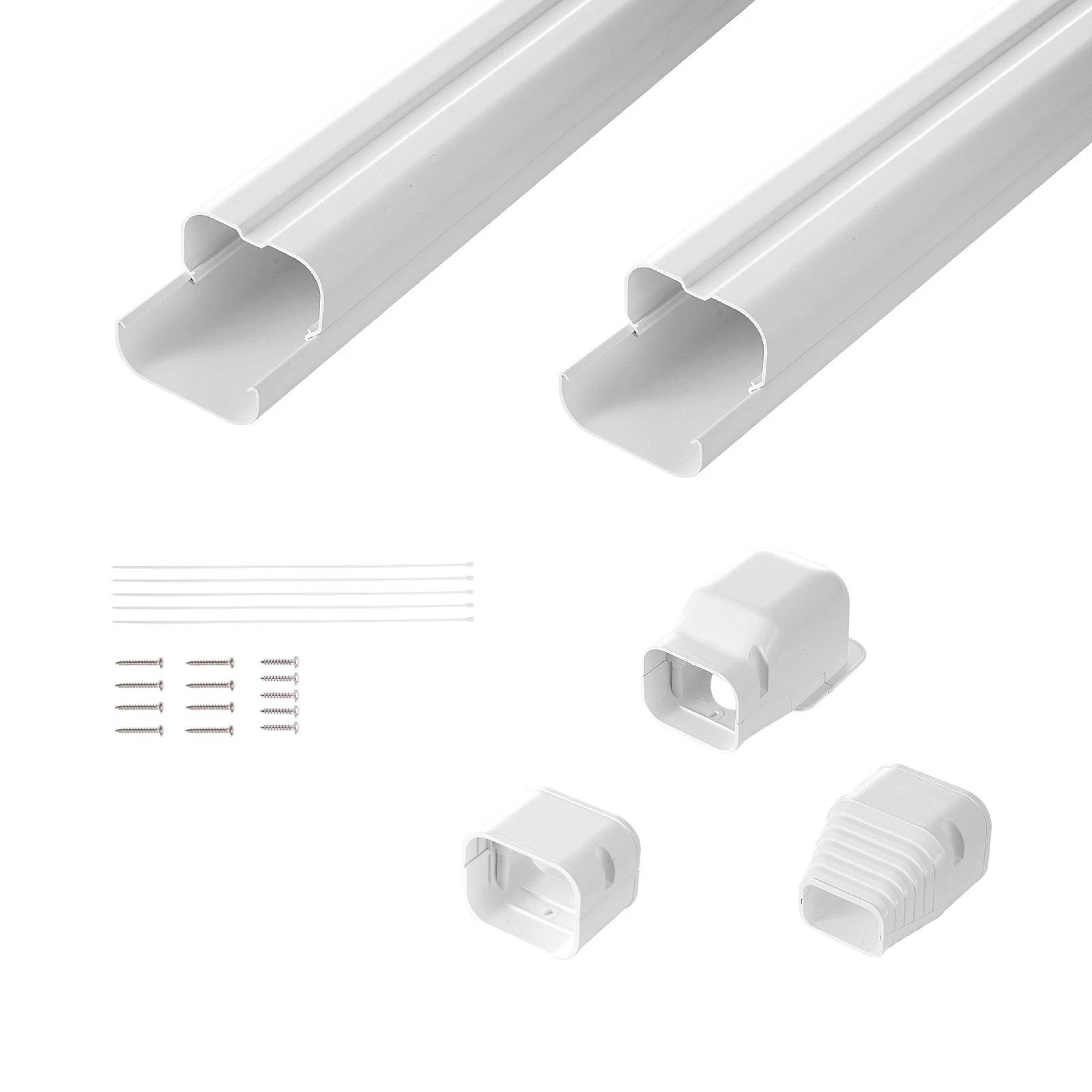 Line Set Cover Kit For Mini SplitCentral Air Conditioner PVC Durable  Protective 6