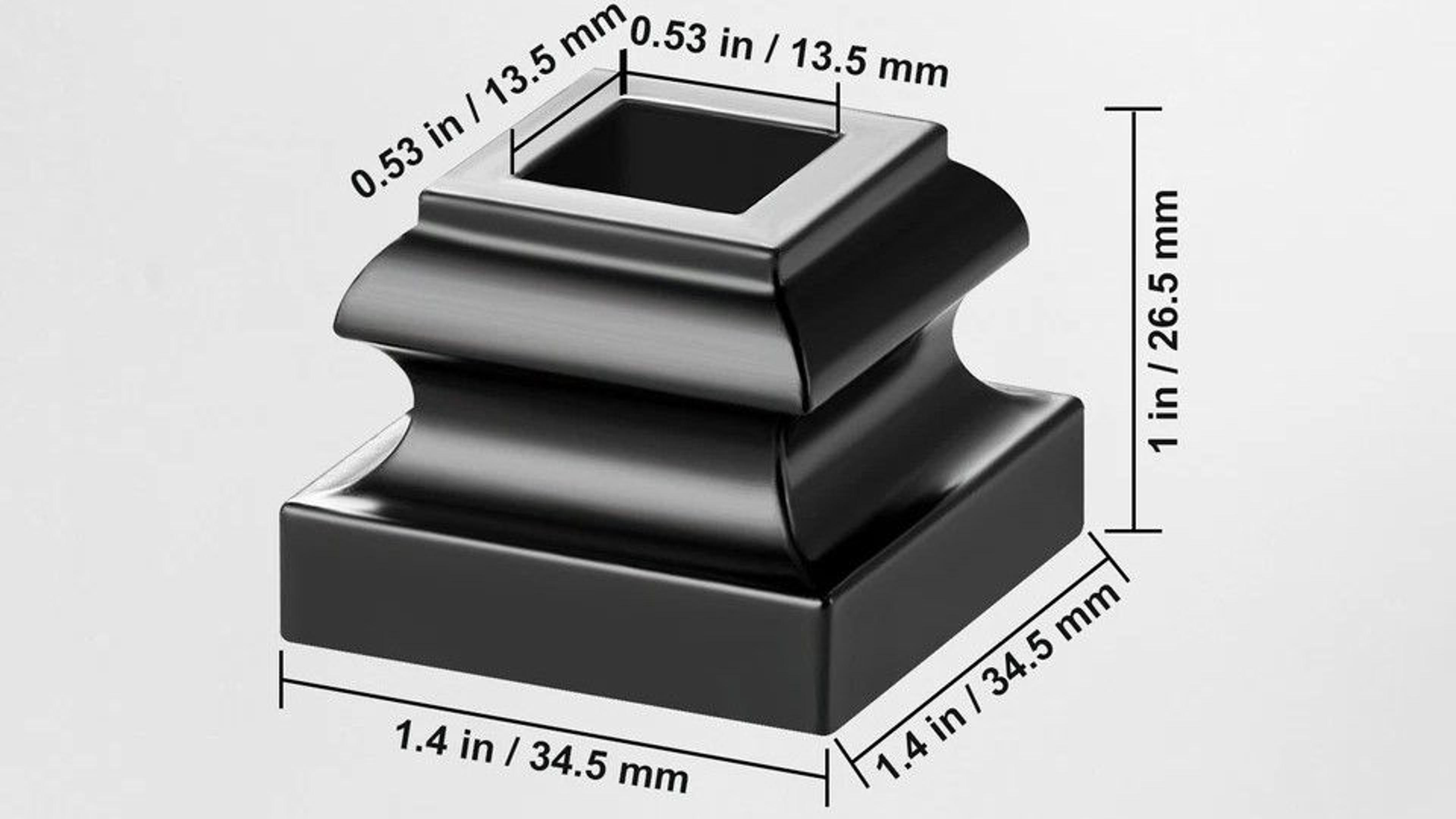 Aluminum Alloy Baluster Flat Shoes For Staircase Wrought Spindles For Stylish Railings 5