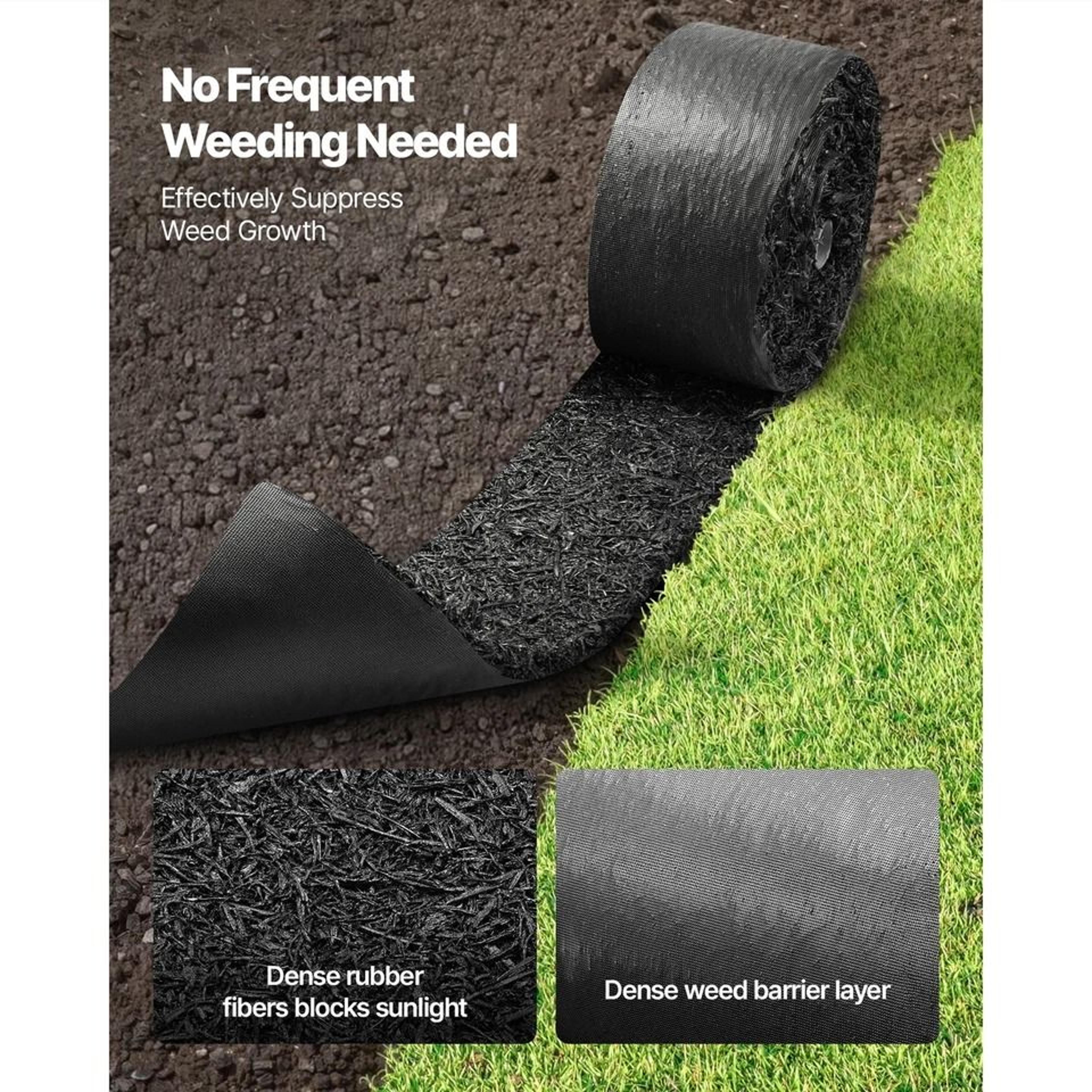 Rubber Mulch Roll For Landscaping Borders 2