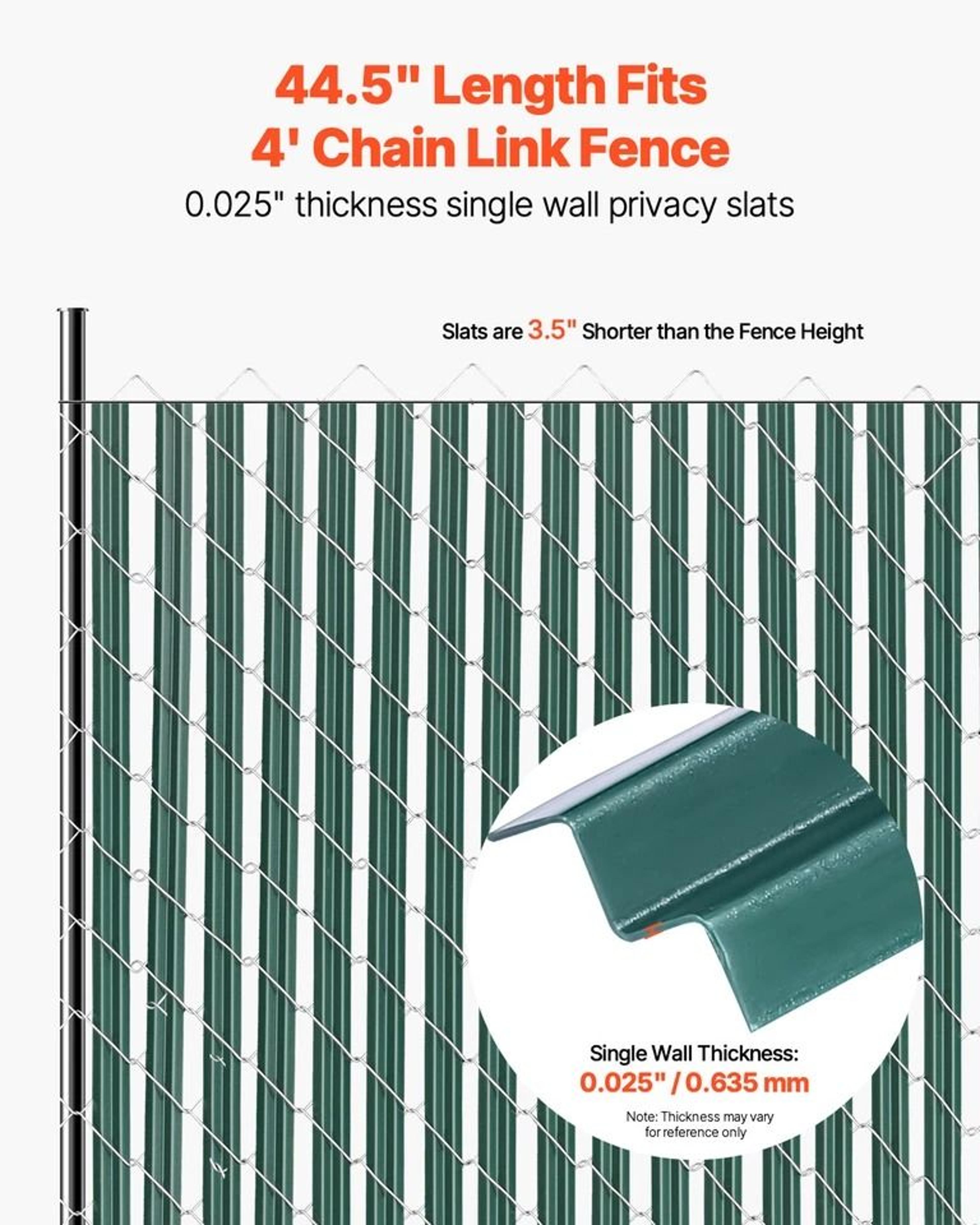 Green Chain Link Fence Privacy Slats With Bottom Lock For High Fence SingleWall Design 1