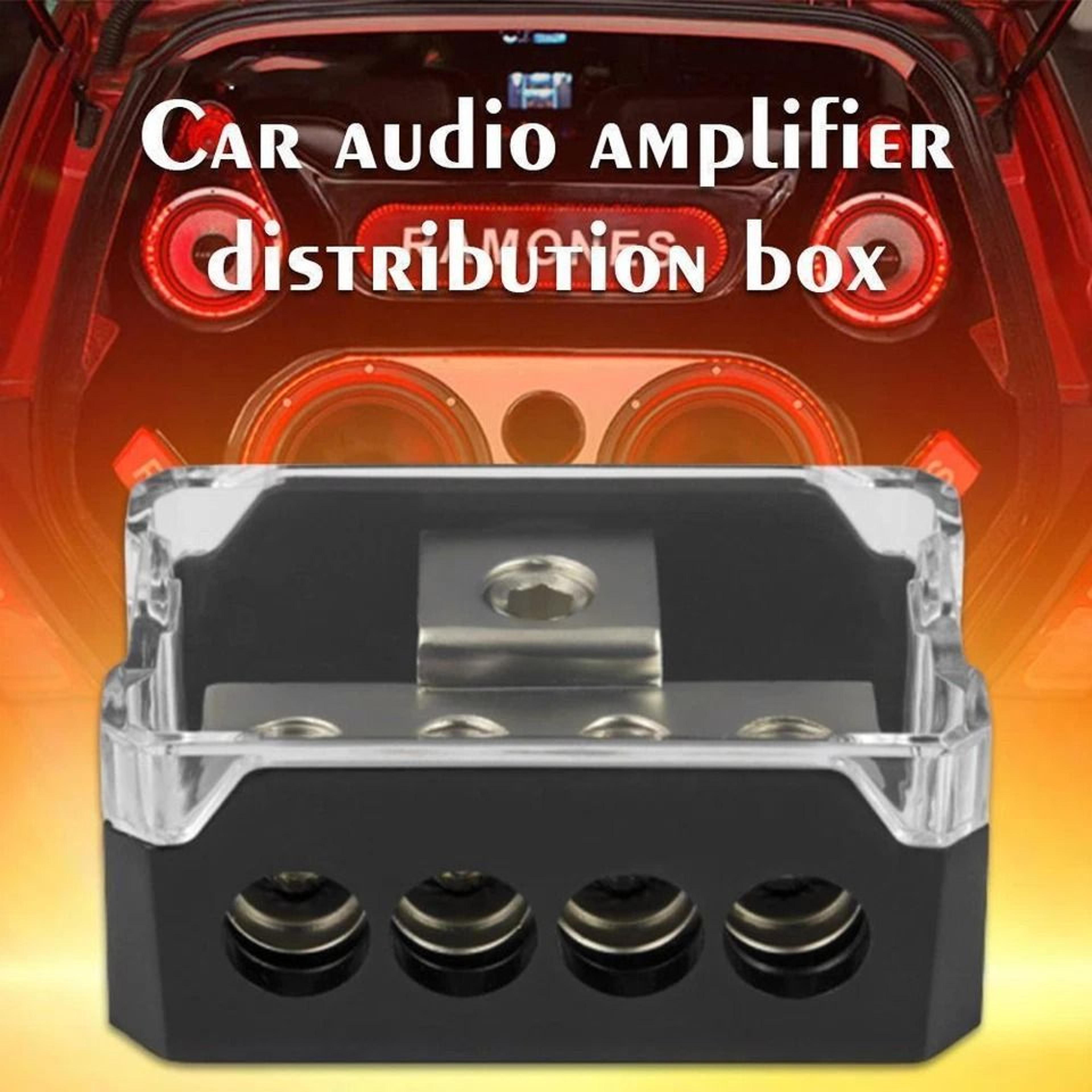 Power Ground Amp Distribution Block Gauge Input Gauge Output Durable For Automotive Audio Systems 1