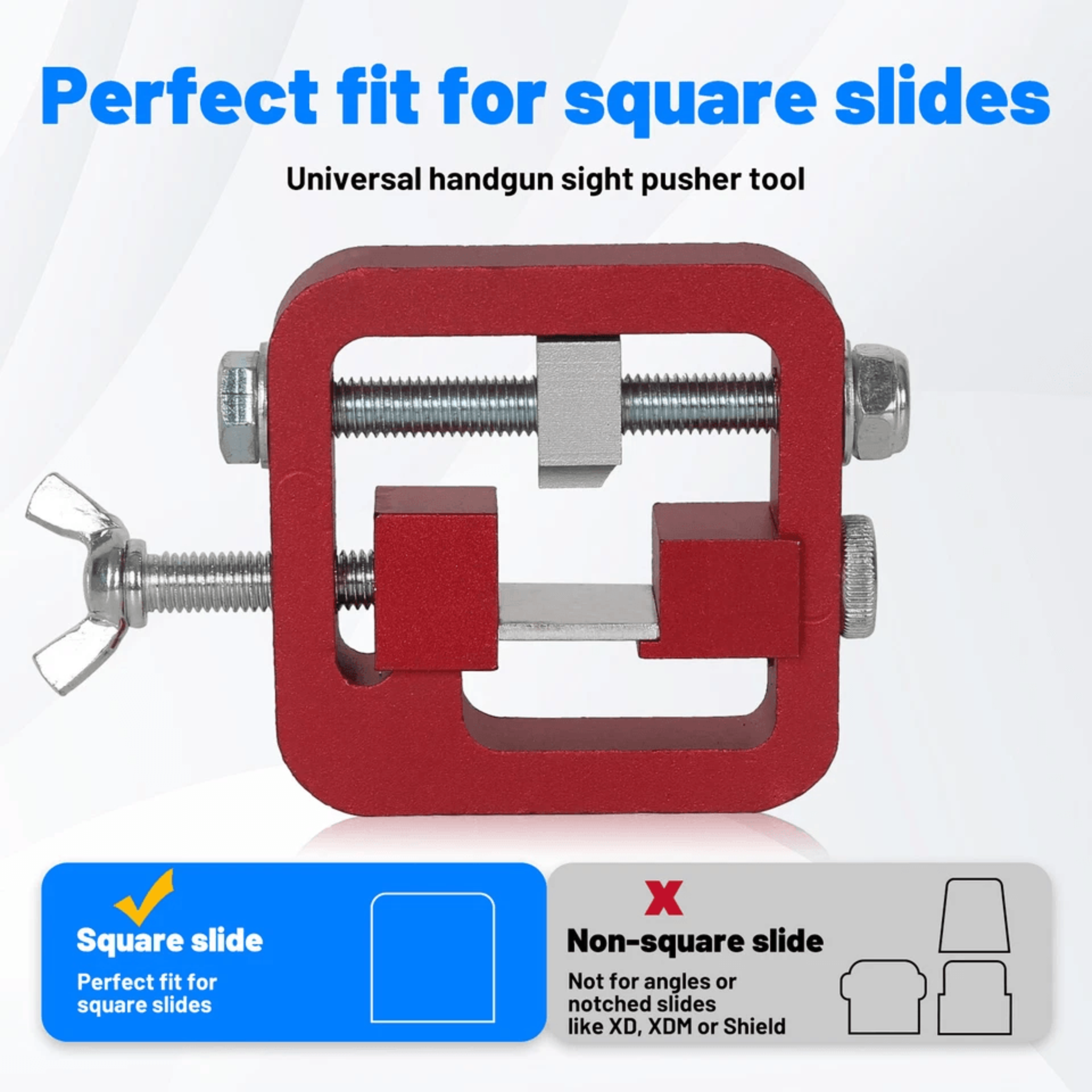 Handgun Sight Pusher Tool Universal Fits 9