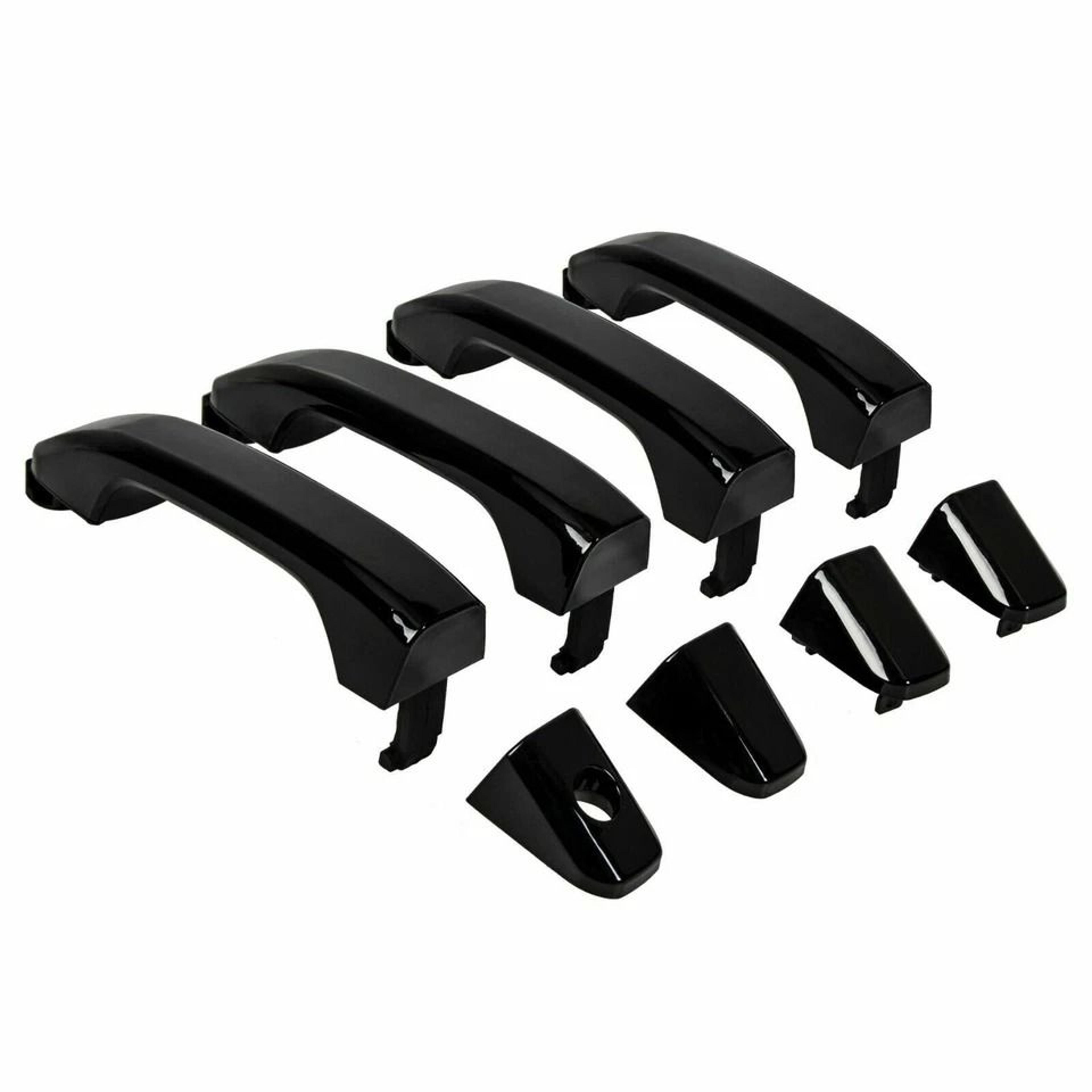 gloss black door handle set for chevy silverado