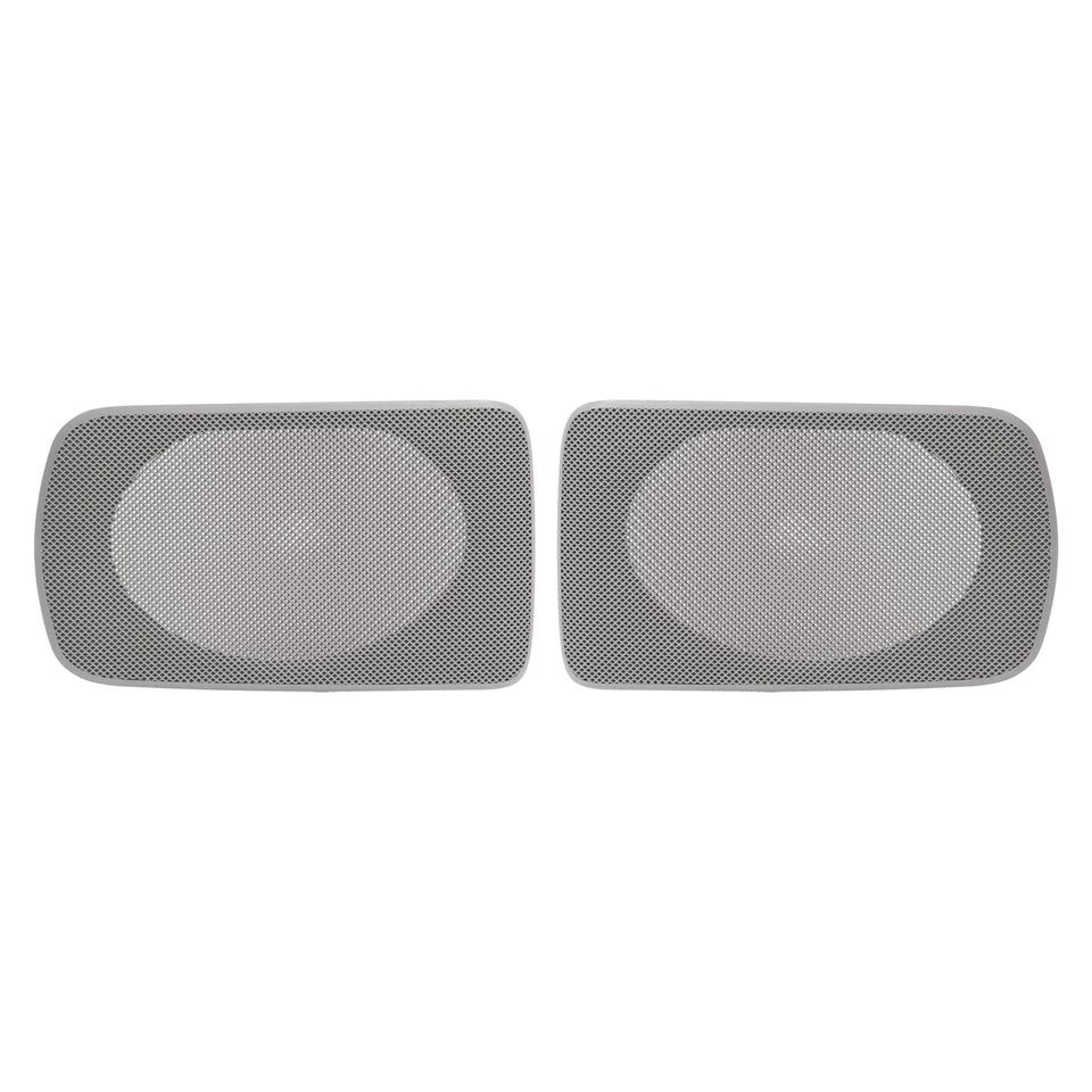 Speaker Grille Pair Dark Gray Rear Cover Interior Trim Replacement 2