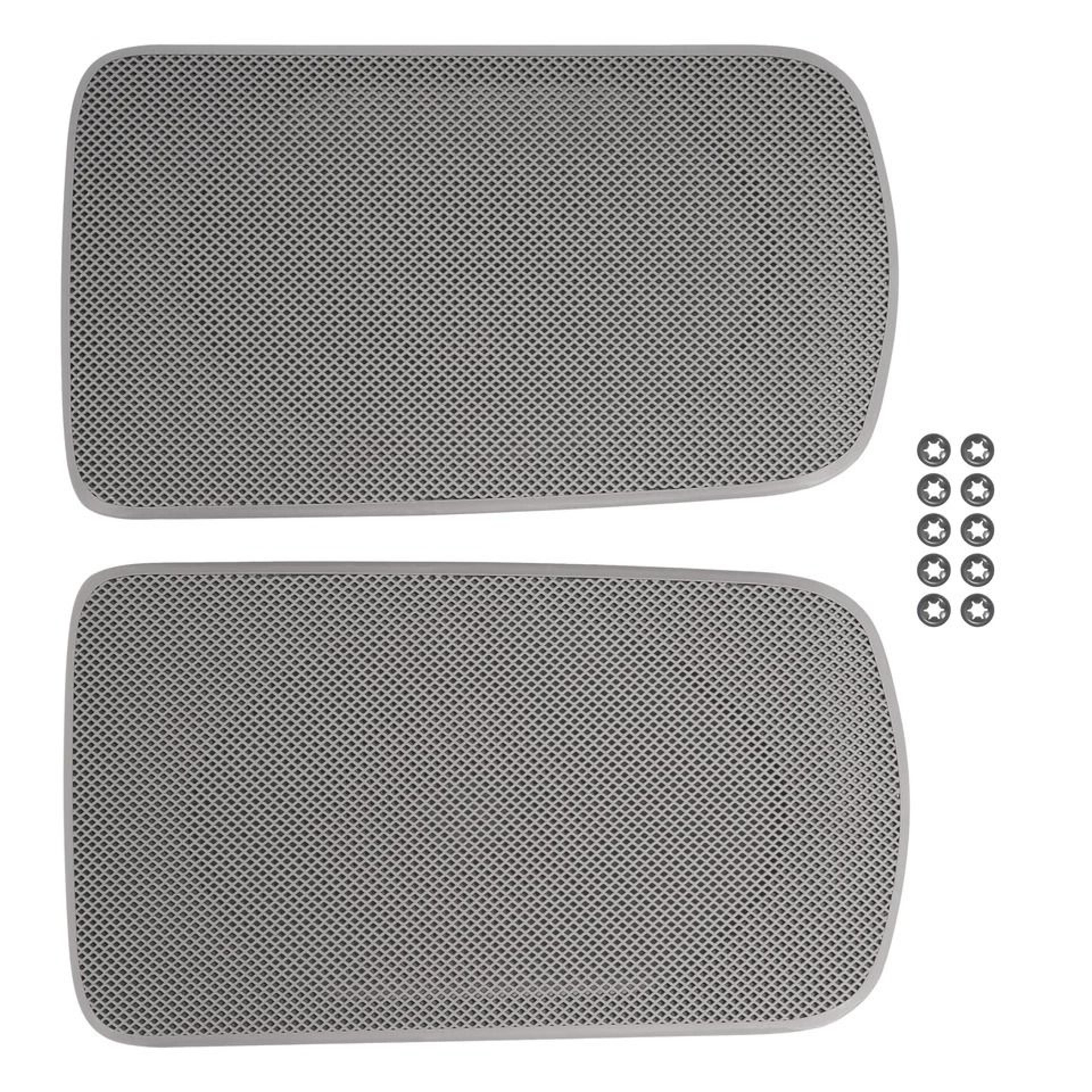 Speaker Grille Pair Dark Gray Rear Cover Interior Trim Replacement 7