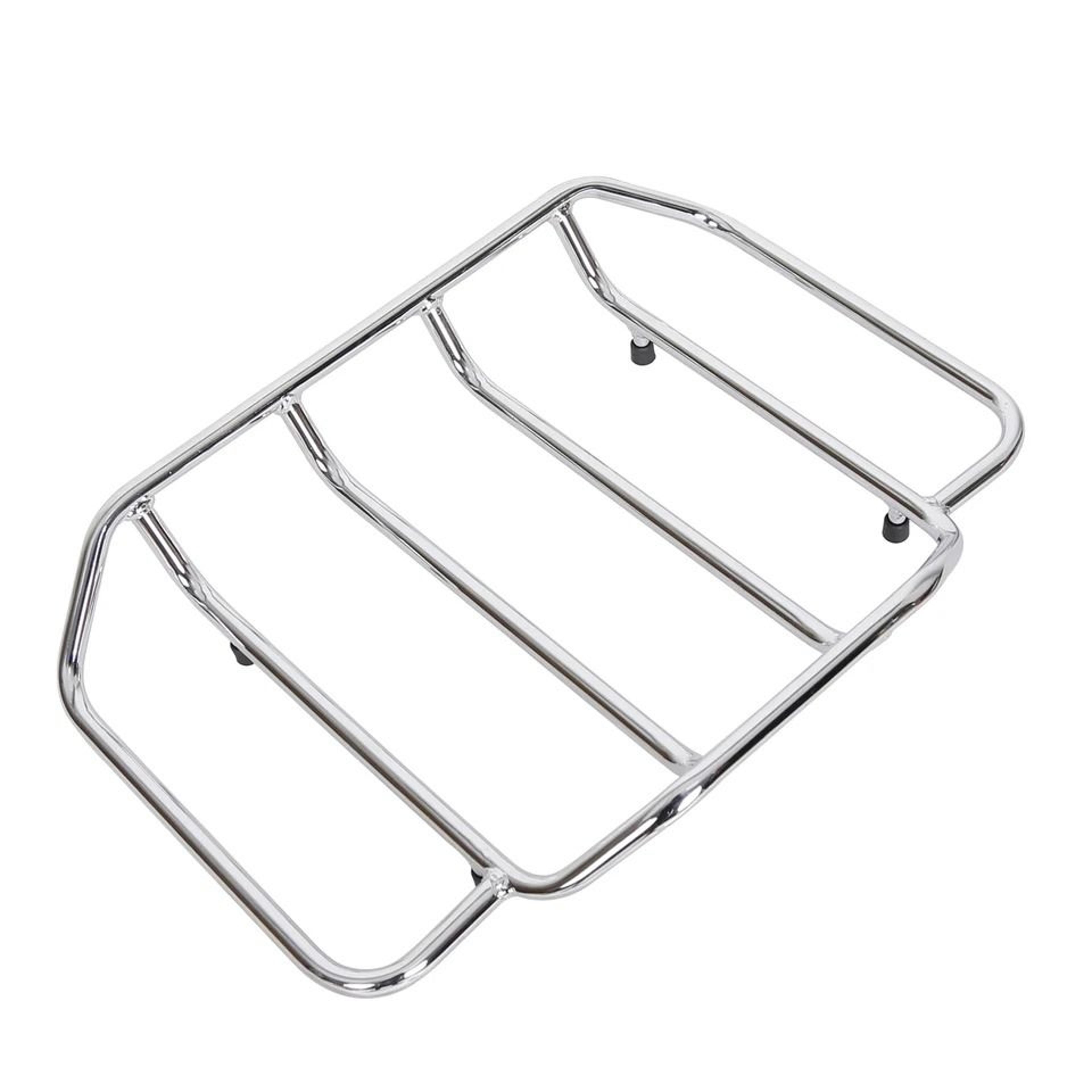Chrome Tour Luggage Rack For Harley Road King  Street Glide Heavy Duty Top Rack 7