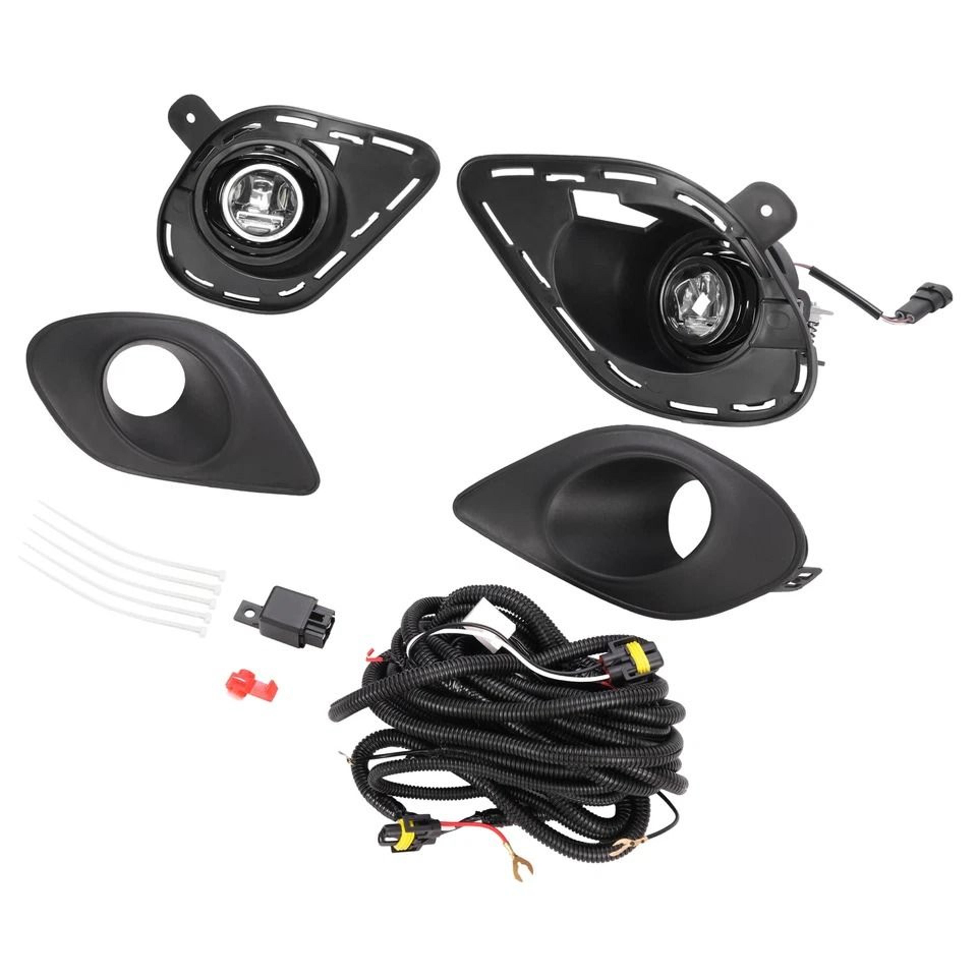 Dodge Charger LED Fog Light Kit SRT Hellcat Front Bezel Harness Upgrade 6