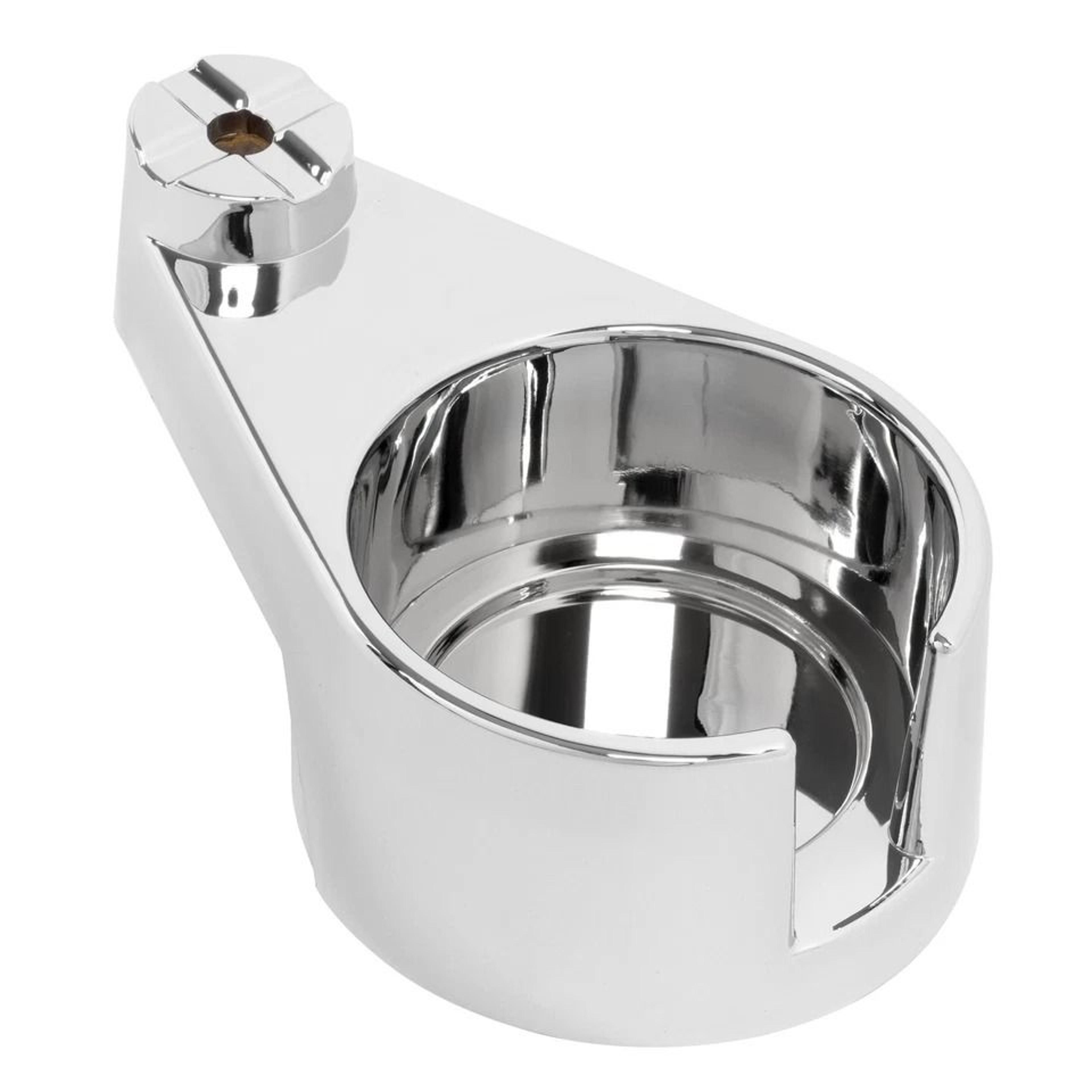 premium chrome freightliner cup holder passenger side truck console drink holder