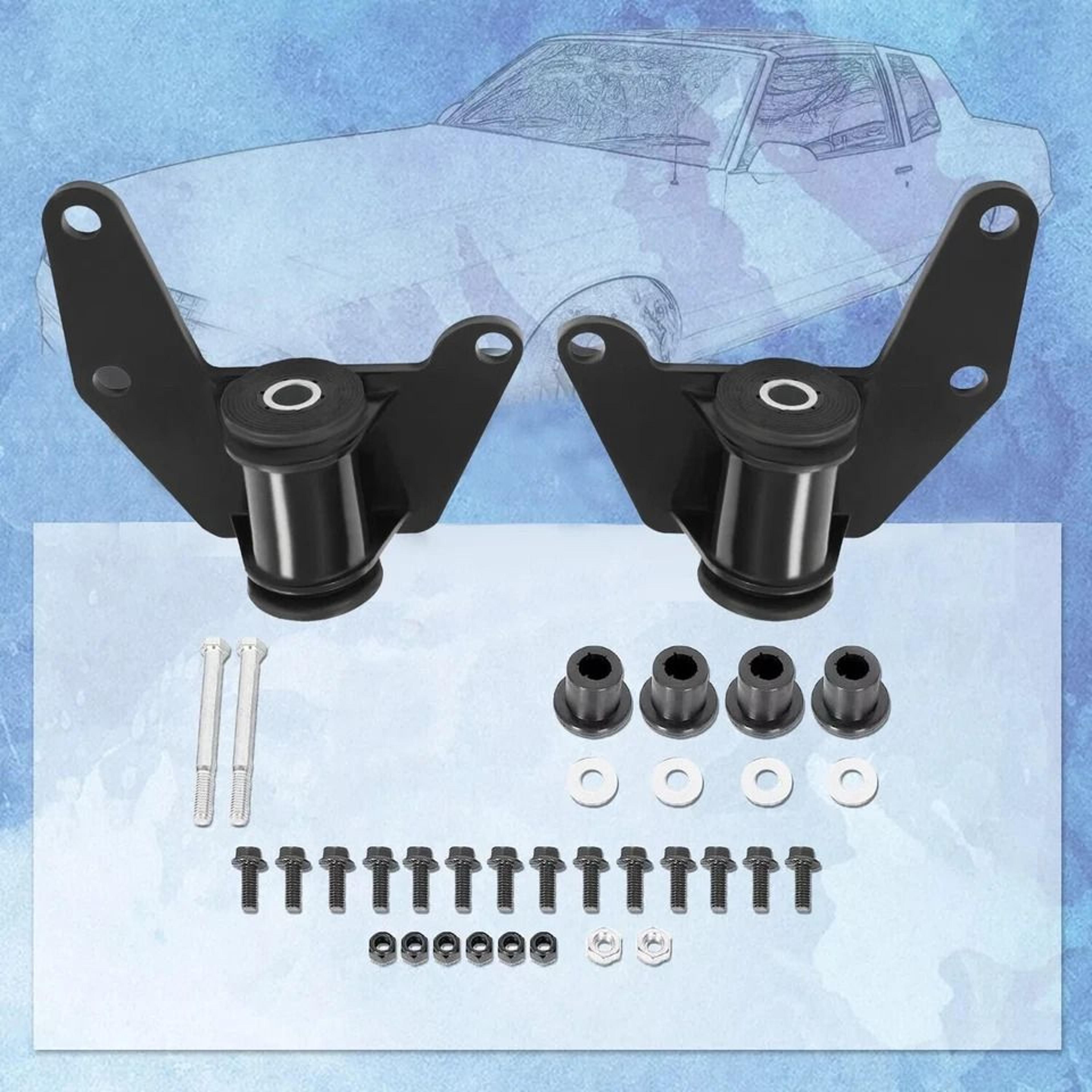 Premium Body LS Swap Engine Mount Kit Adjustable G Body Engine Mount Adapter For LSx Engines 14