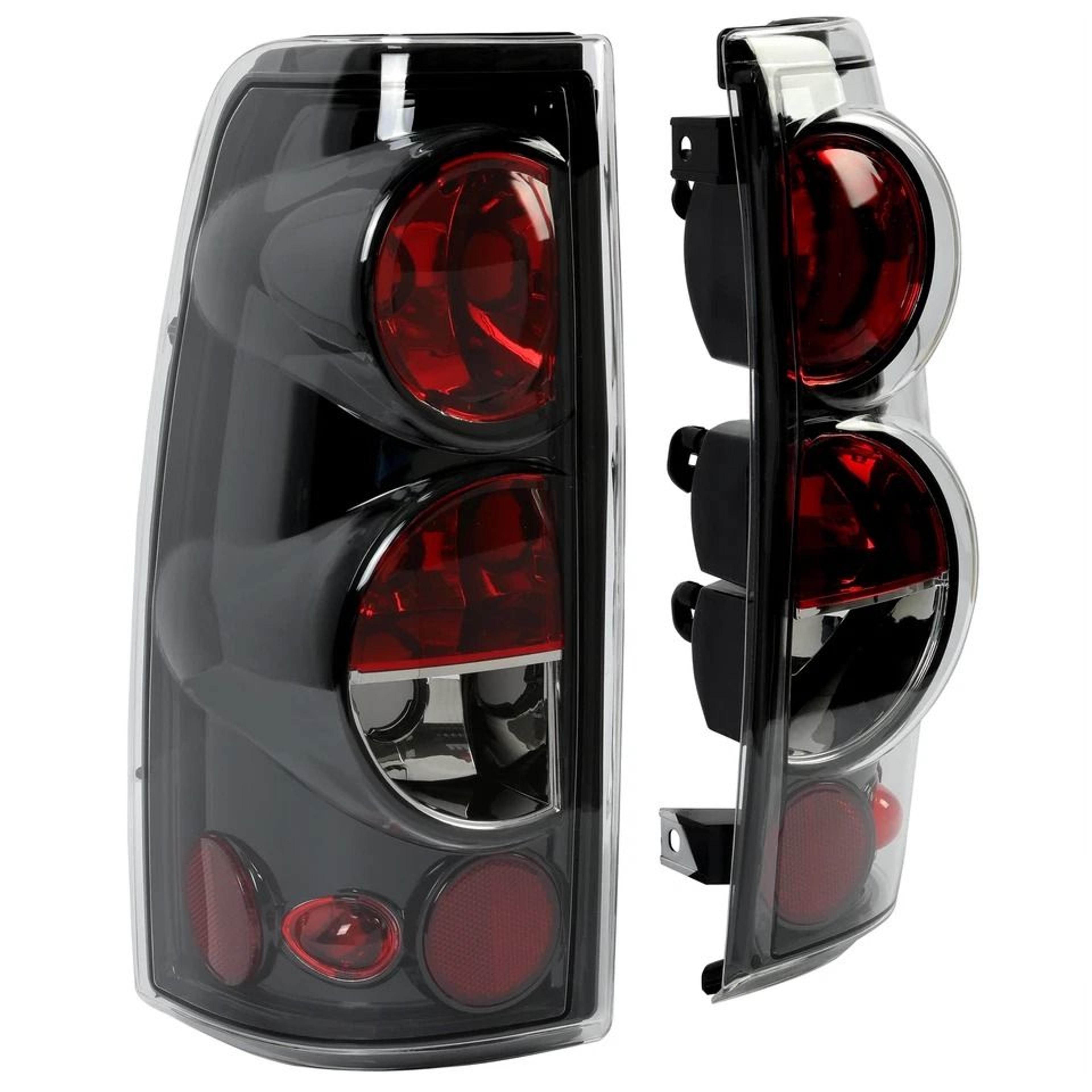 rear brake tail lights clear lens for chevy silverado high-quality replacement