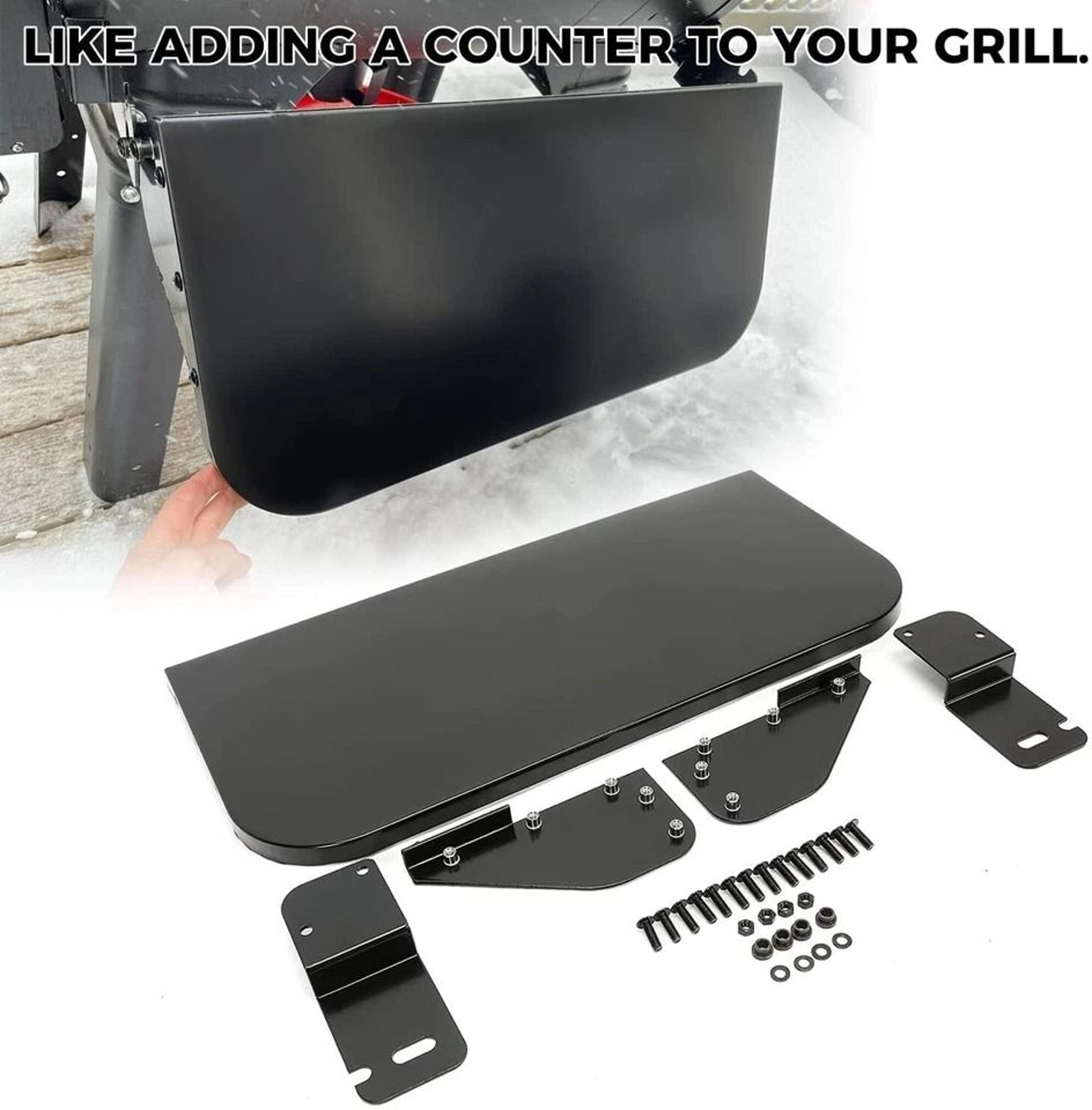 Camp Chef Pellet Grill Front Shelf Black Hardware For Easy Installation 2