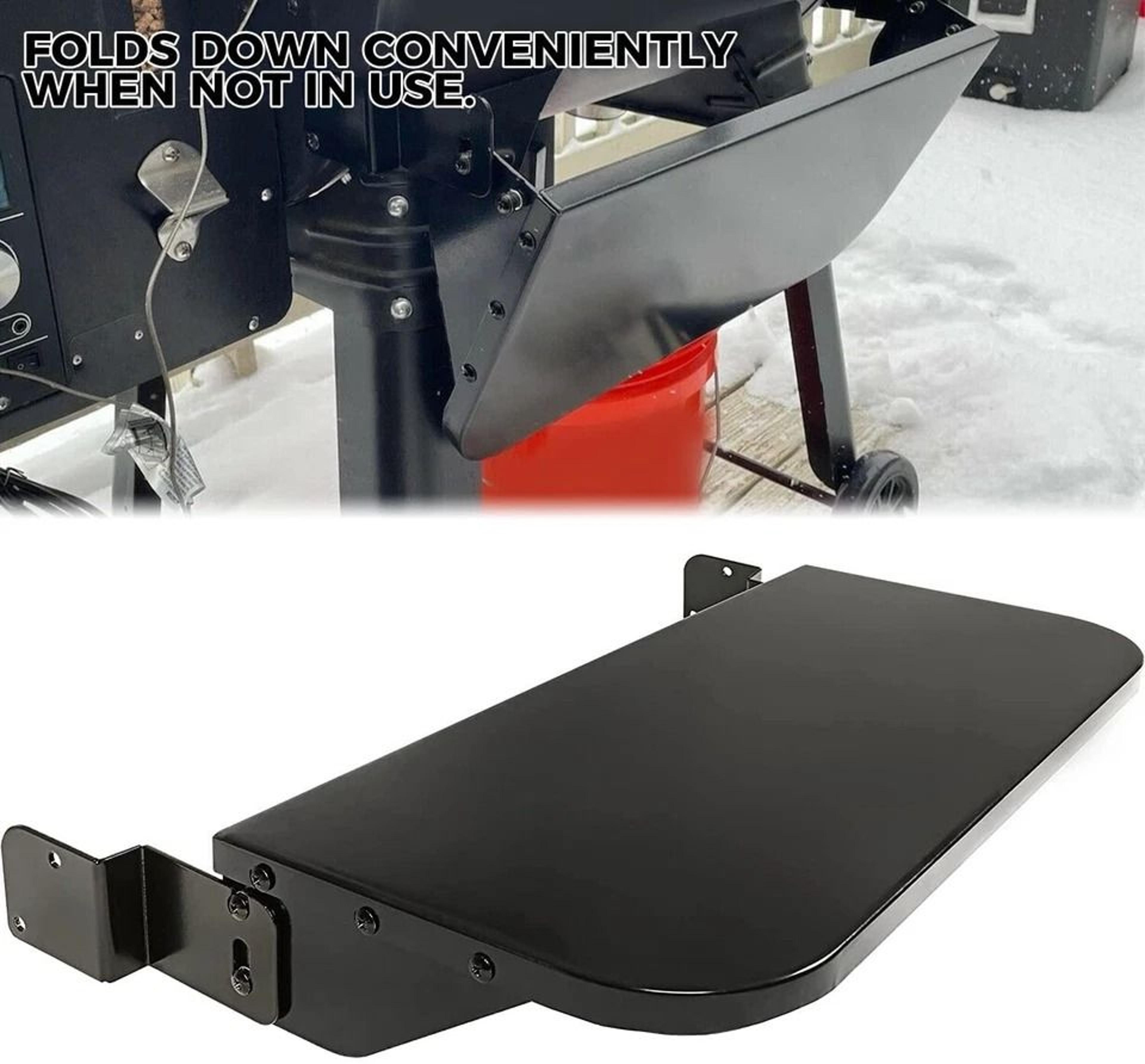 Camp Chef Pellet Grill Front Shelf Black Hardware For Easy Installation 5