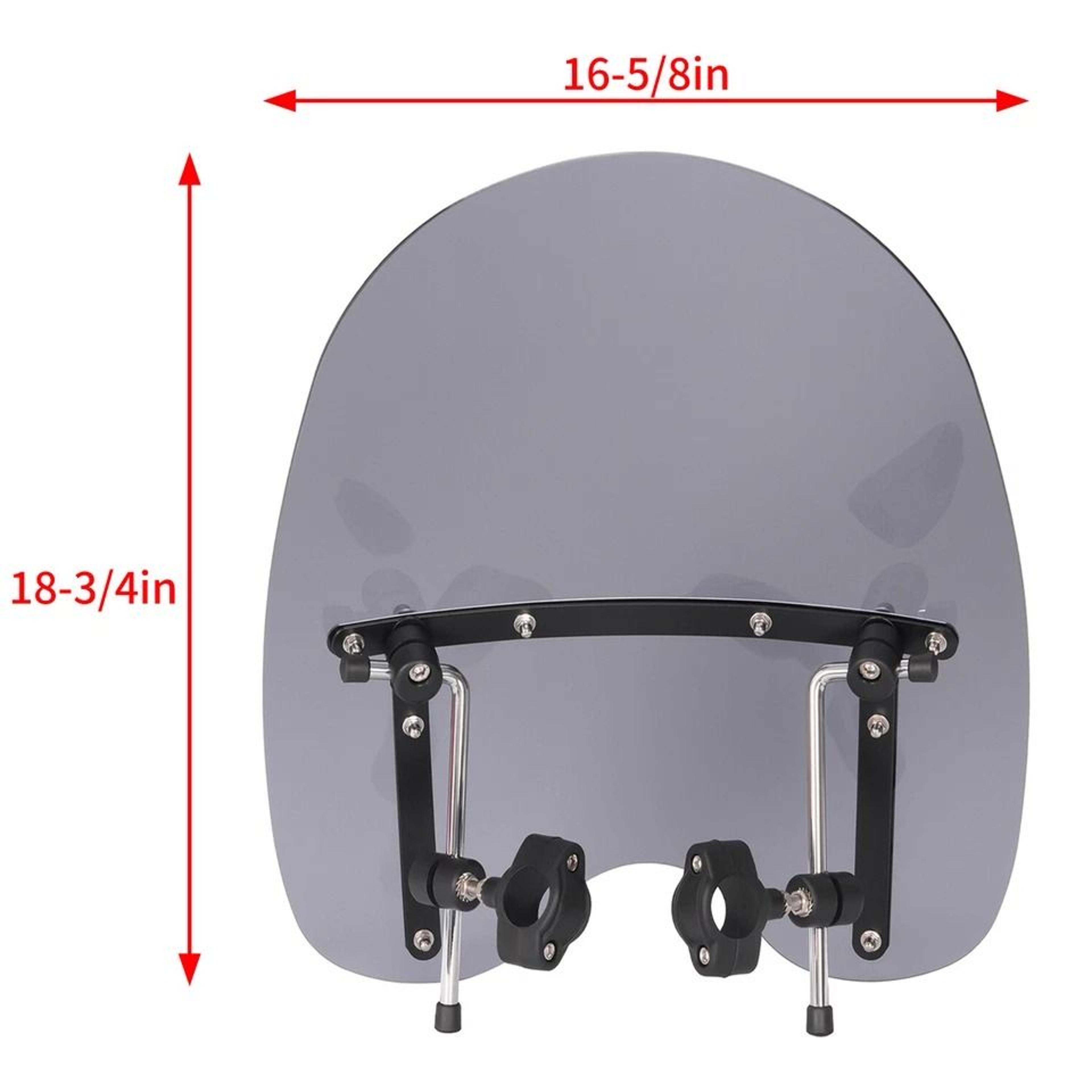 Smoke Motorcycle Windshield For Harley Road Street Glide Custom Fit 1