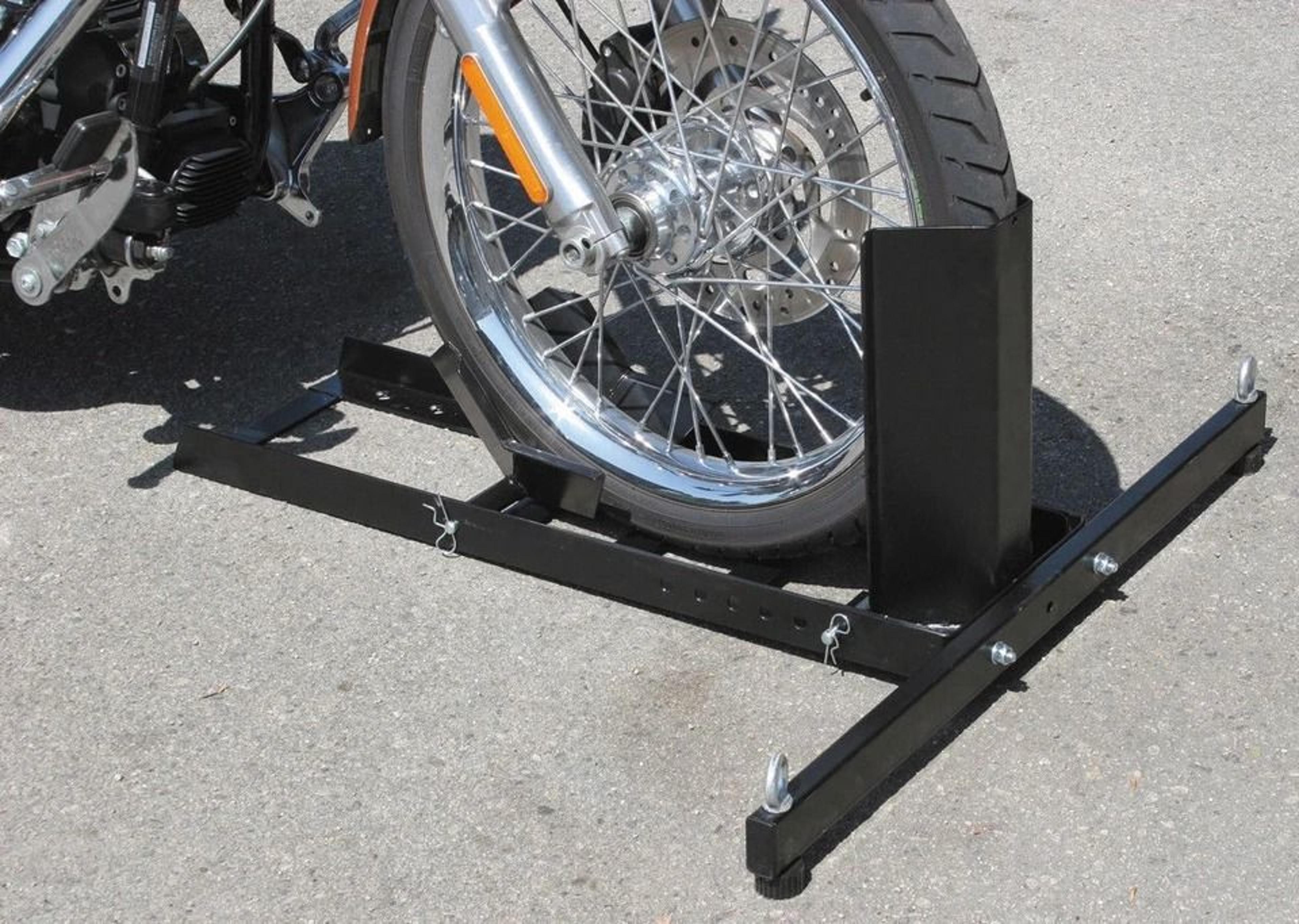 Adjustable Motorcycle Stand Wheel Chock 9
