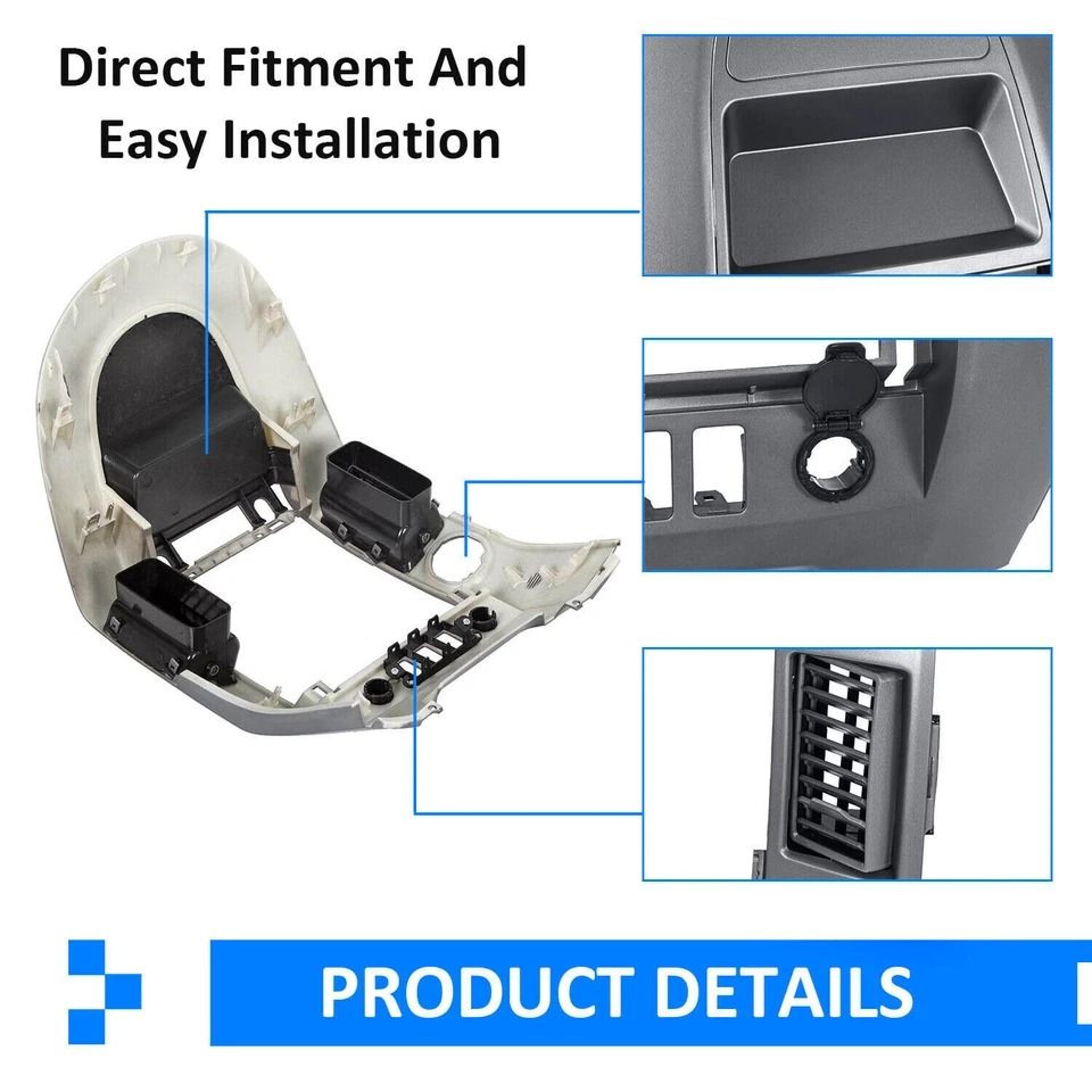 ABS Instrument Panel Lid Dash Radio Bezel For Titan XE SE Armada SE Premium Fit  Finish 5