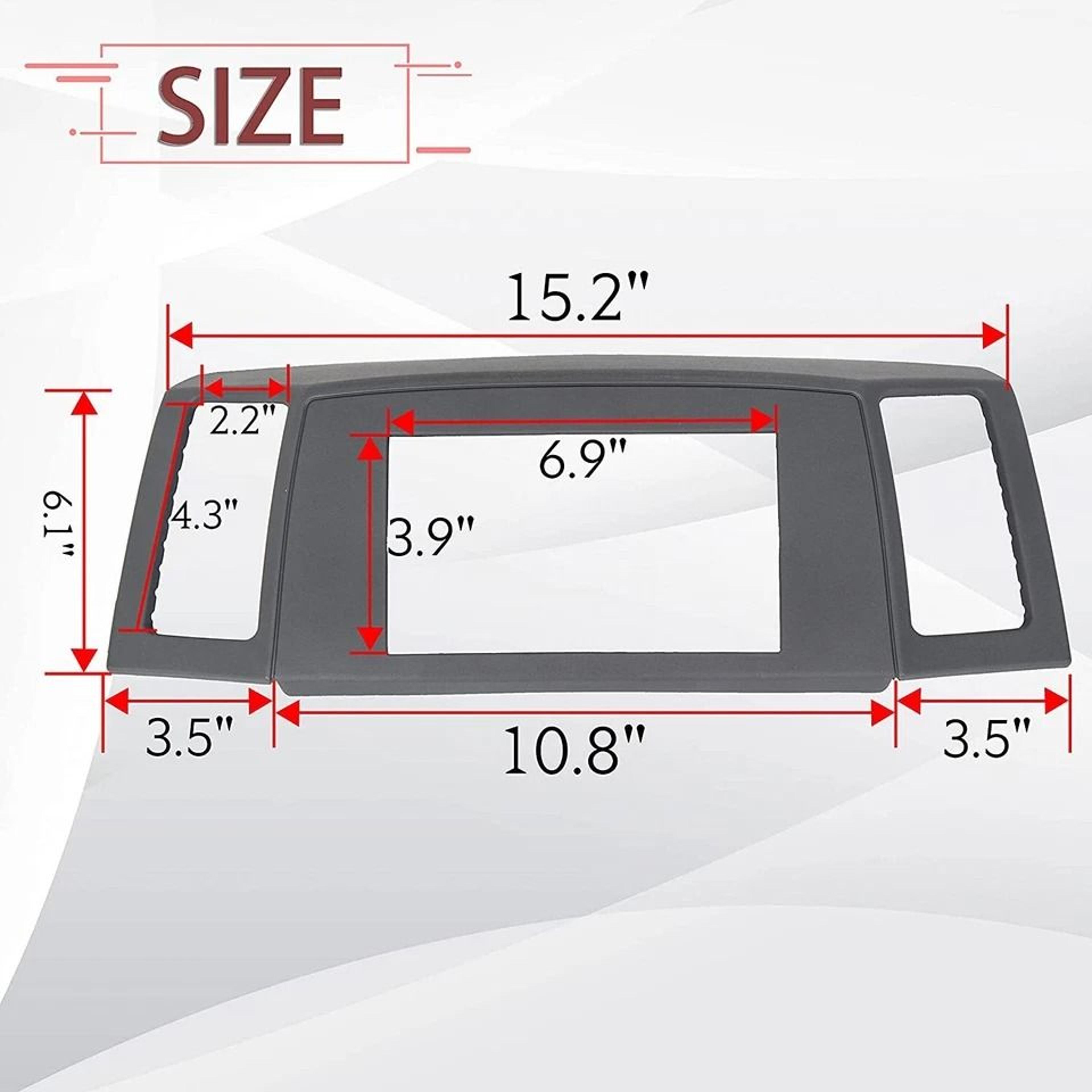 Navigation Radio Bezel Dash Vent Install Kit 3